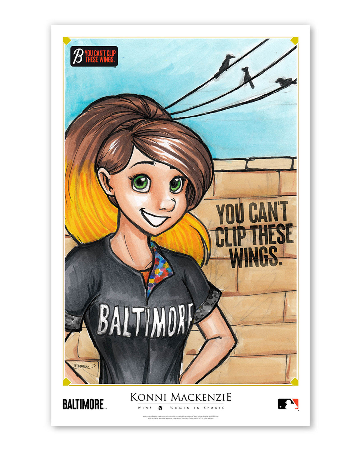 WinS® Baltimore Orioles City Connect - Konni Mackenzie Poster Print