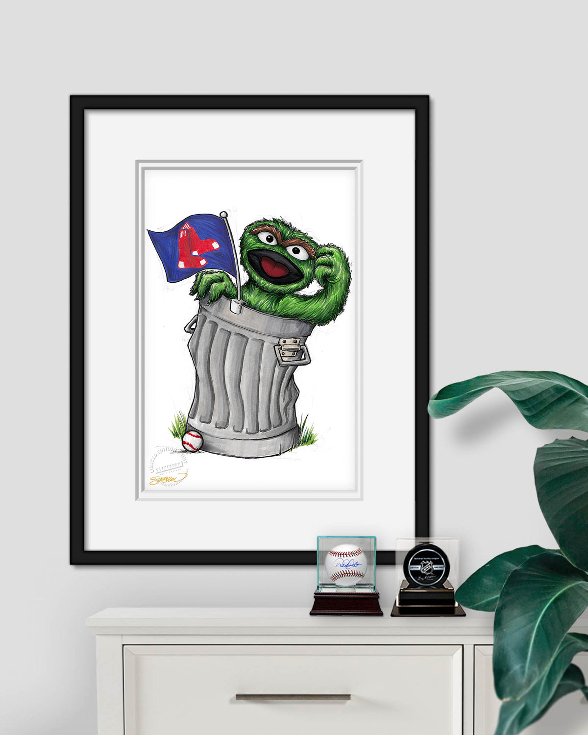 Oscar Rep Your Colours x MLB Red Sox Limited Edition Fine Art Print