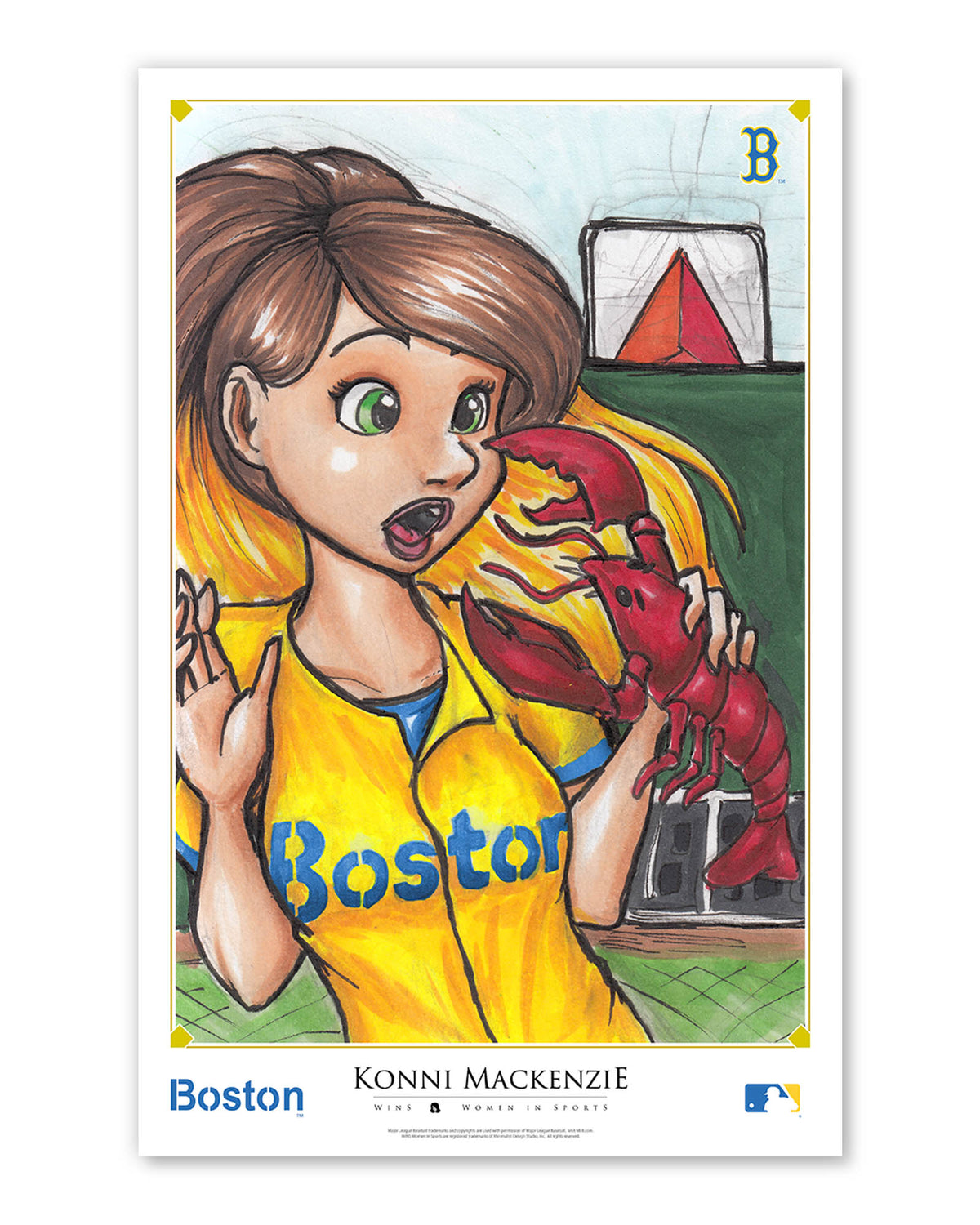 WinS® Boston Red Sox City Connect - Konni Mackenzie Poster Print