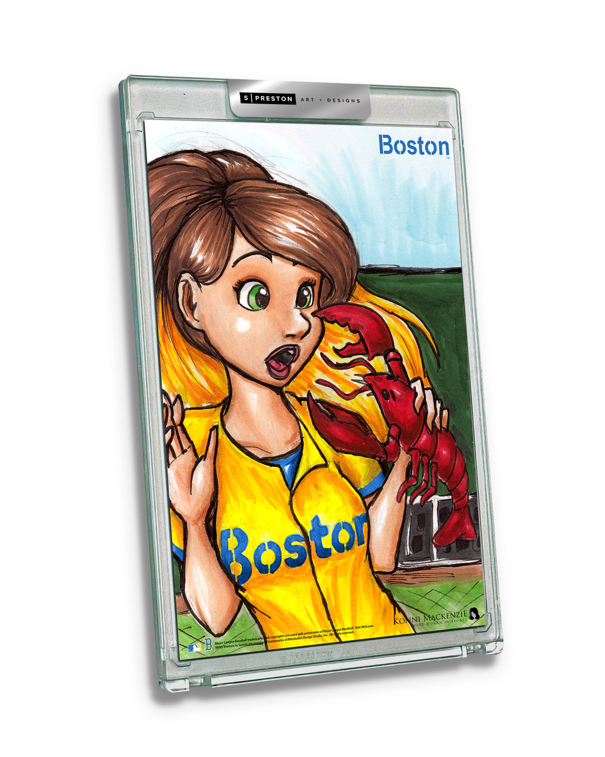 WinS® Boston Red Sox City Connect - Konni Mackenzie Art Card Slab
