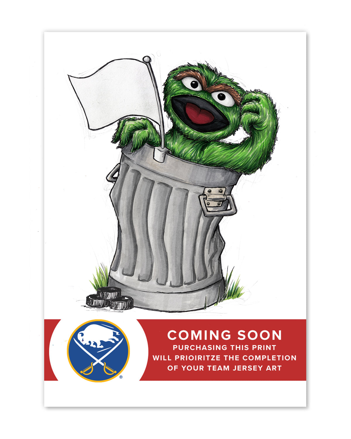 Oscar Rep Your Colours x NHL Sabres Limited Edition Fine Art Print