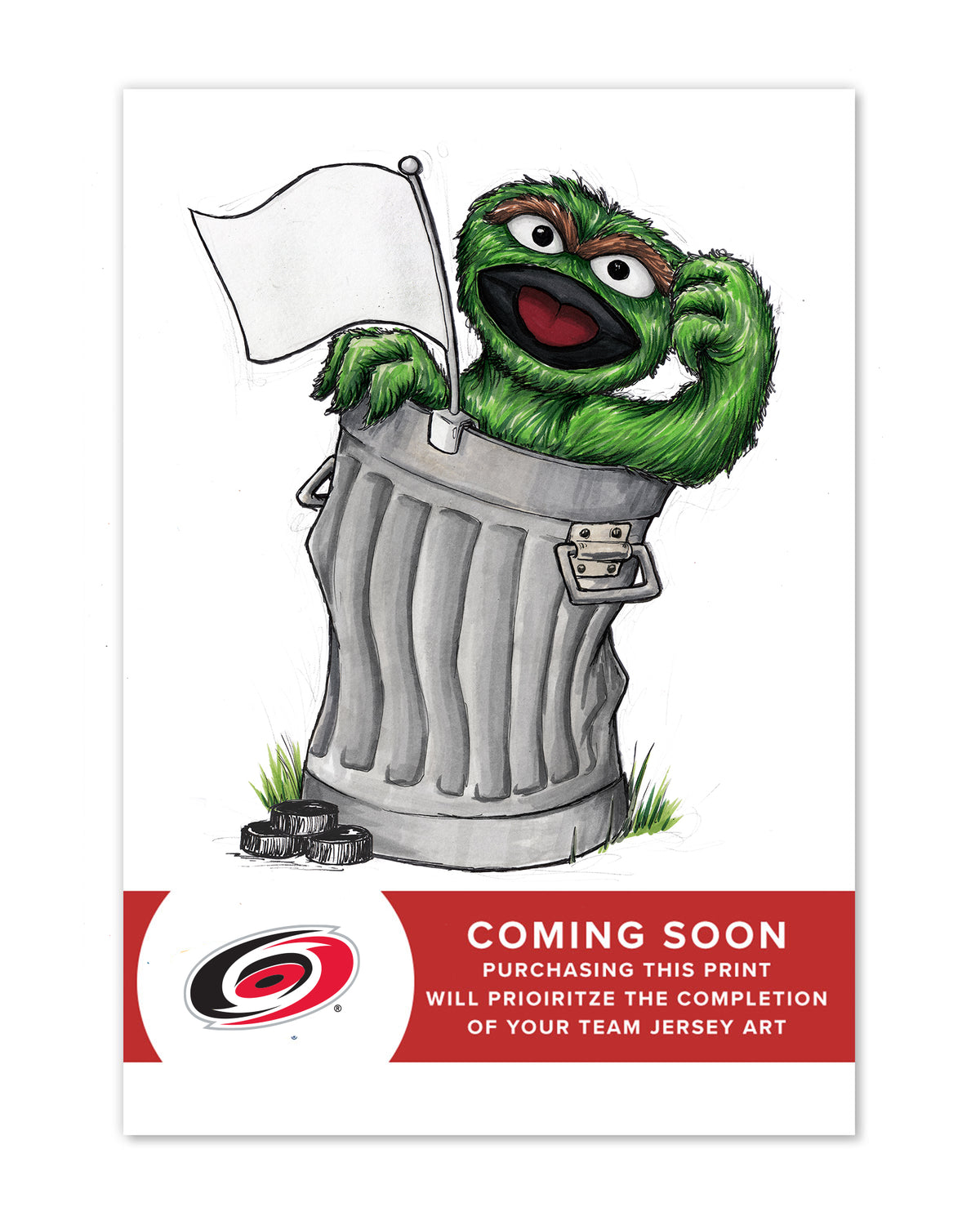 Oscar Rep Your Colours x NHL Hurricanes Limited Edition Fine Art Print