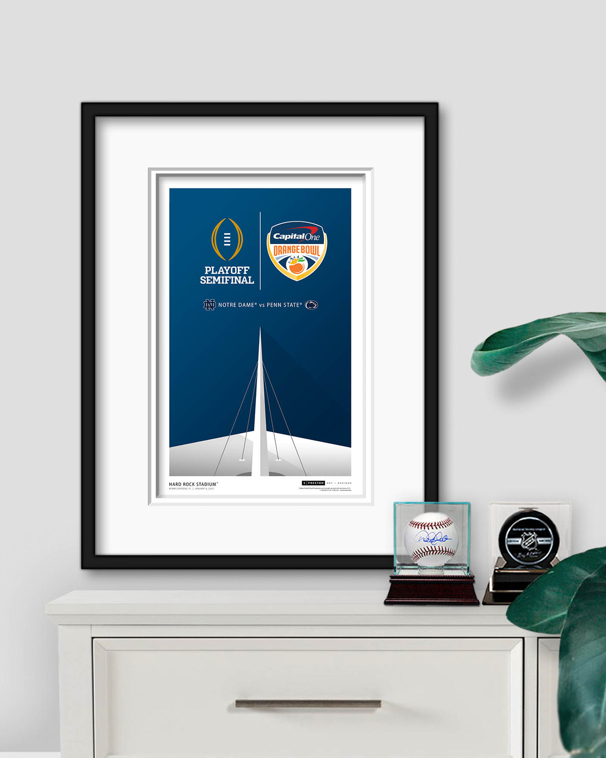 Minimalist Hard Rock Stadium - 2025 Orange Bowl