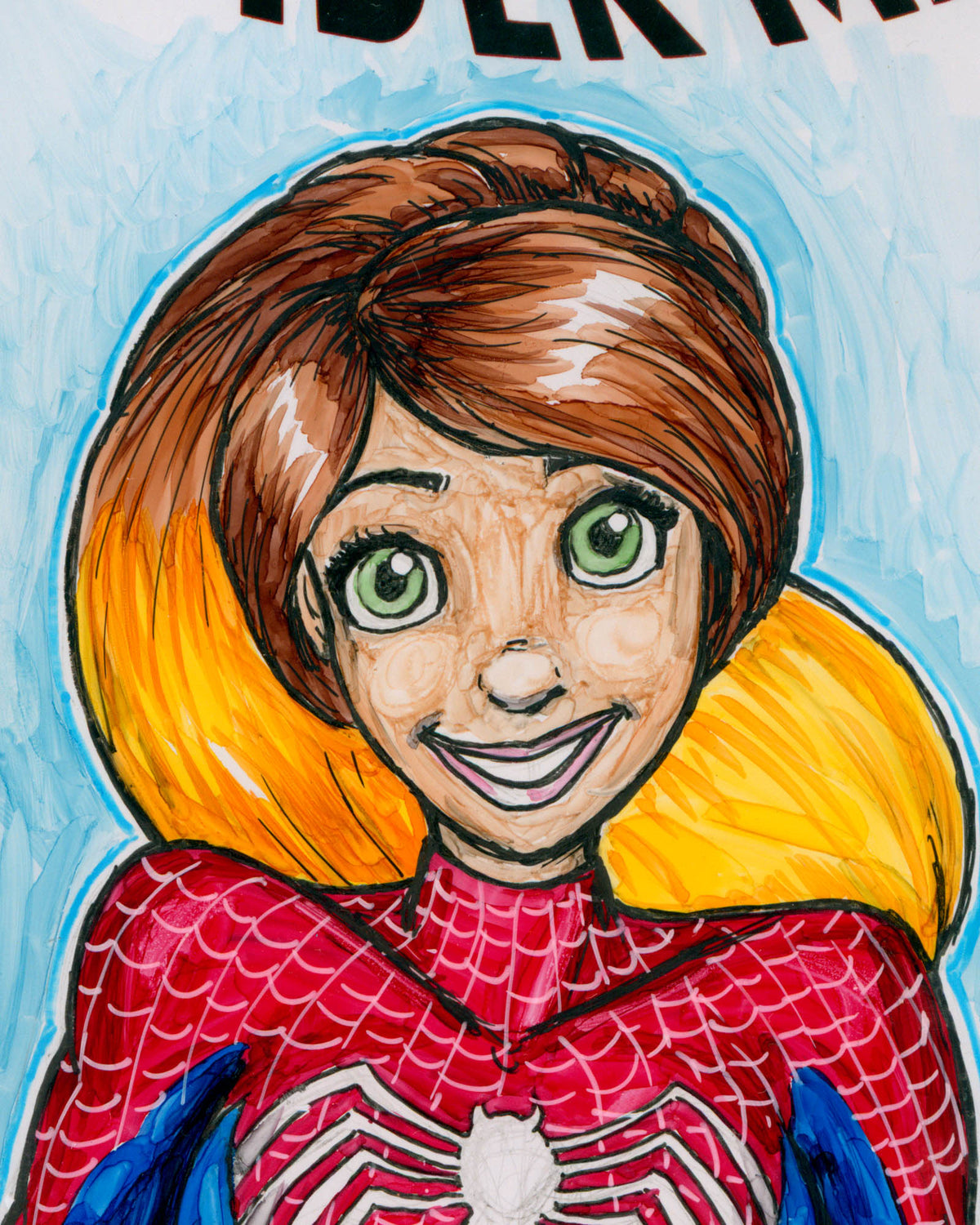 ORIGINAL ART - KONNI MACKENZIE Sketch CGC 9.4 Signature Series Spider-man #49 Comic Book