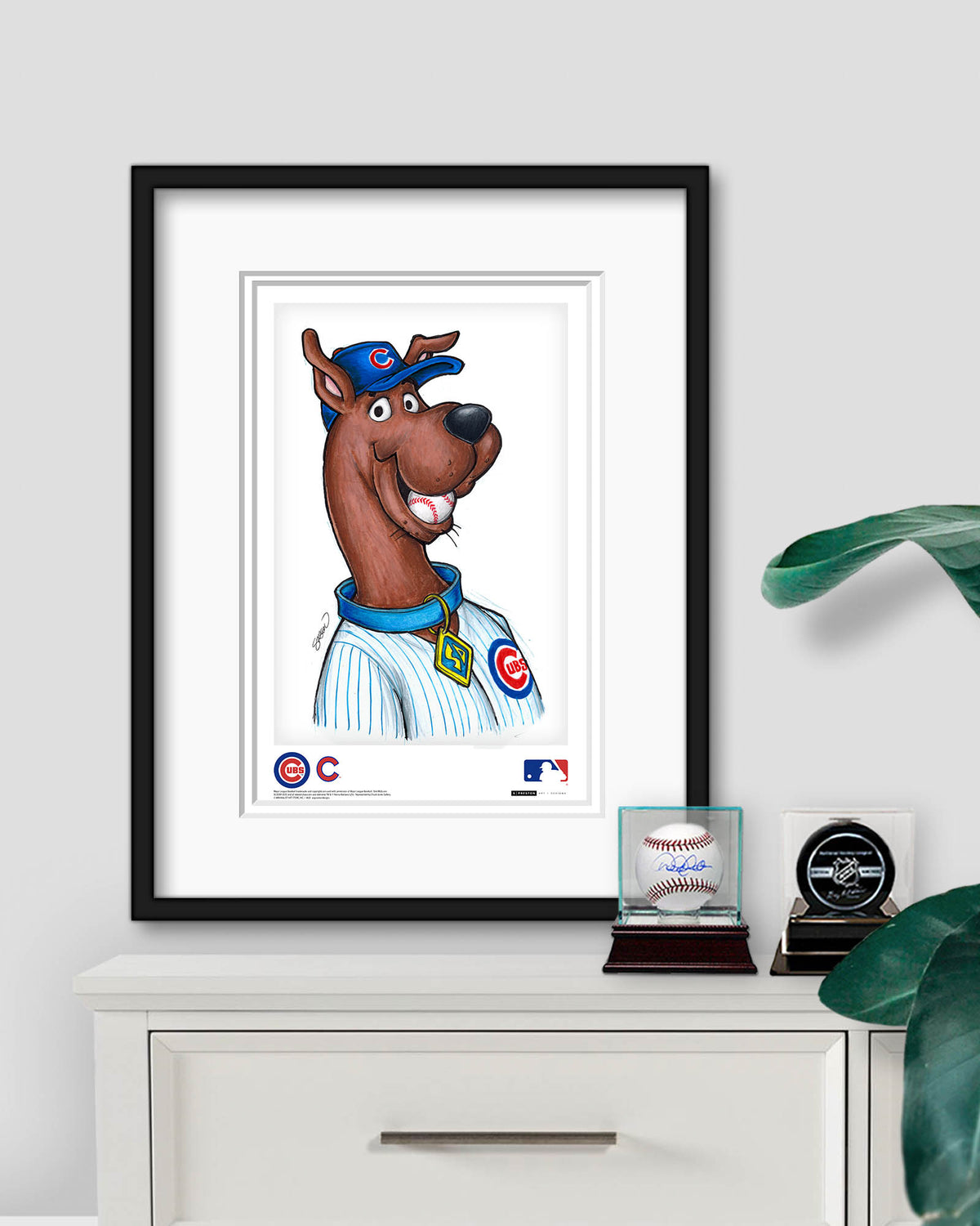 Scooby Doo x MLB Cubs Limited Edition Fine Art Print