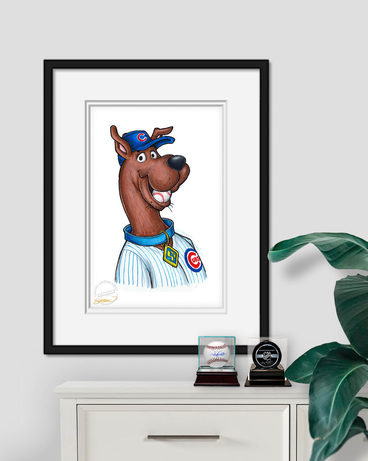 Scooby Doo x MLB Cubs Limited Edition Fine Art Print
