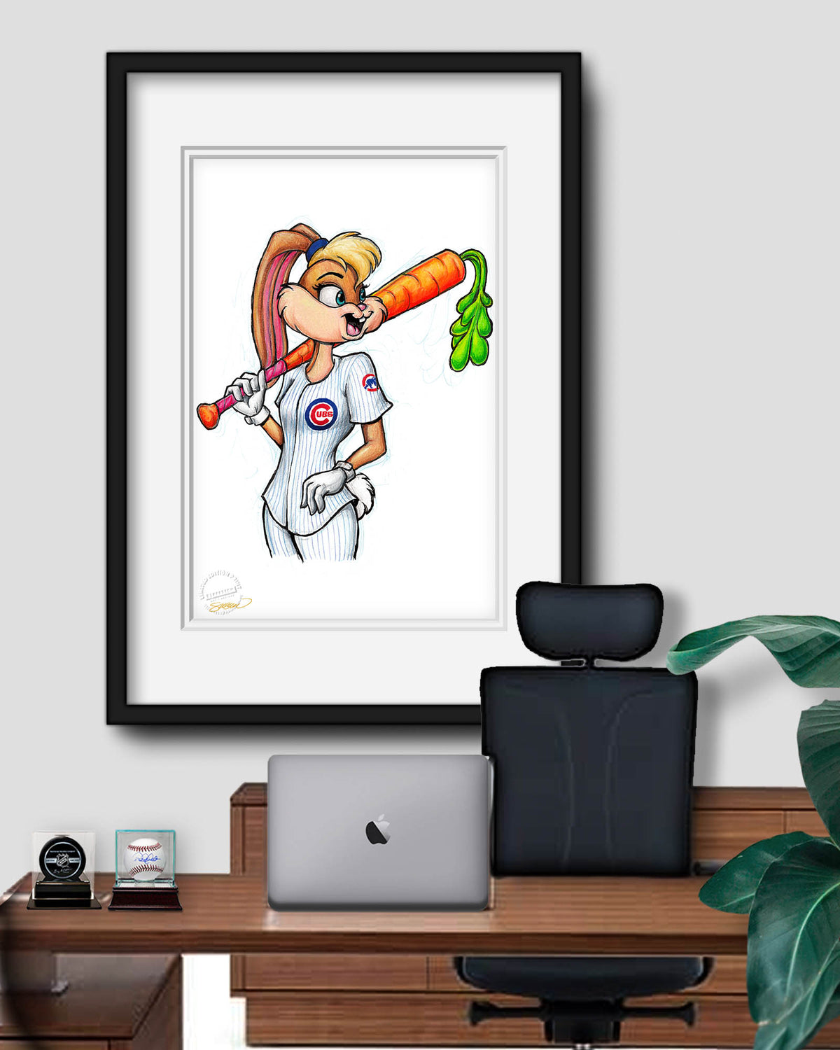 Lola Bunny x MLB Cubs Limited Edition Fine Art Print