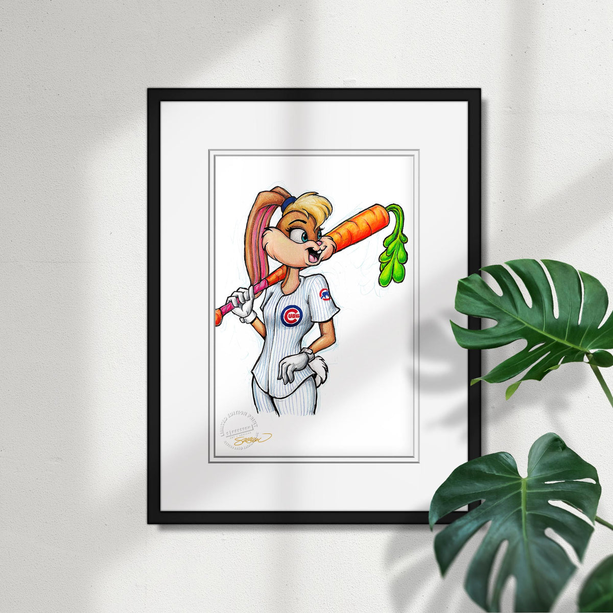 Lola Bunny x MLB Cubs Limited Edition Fine Art Print