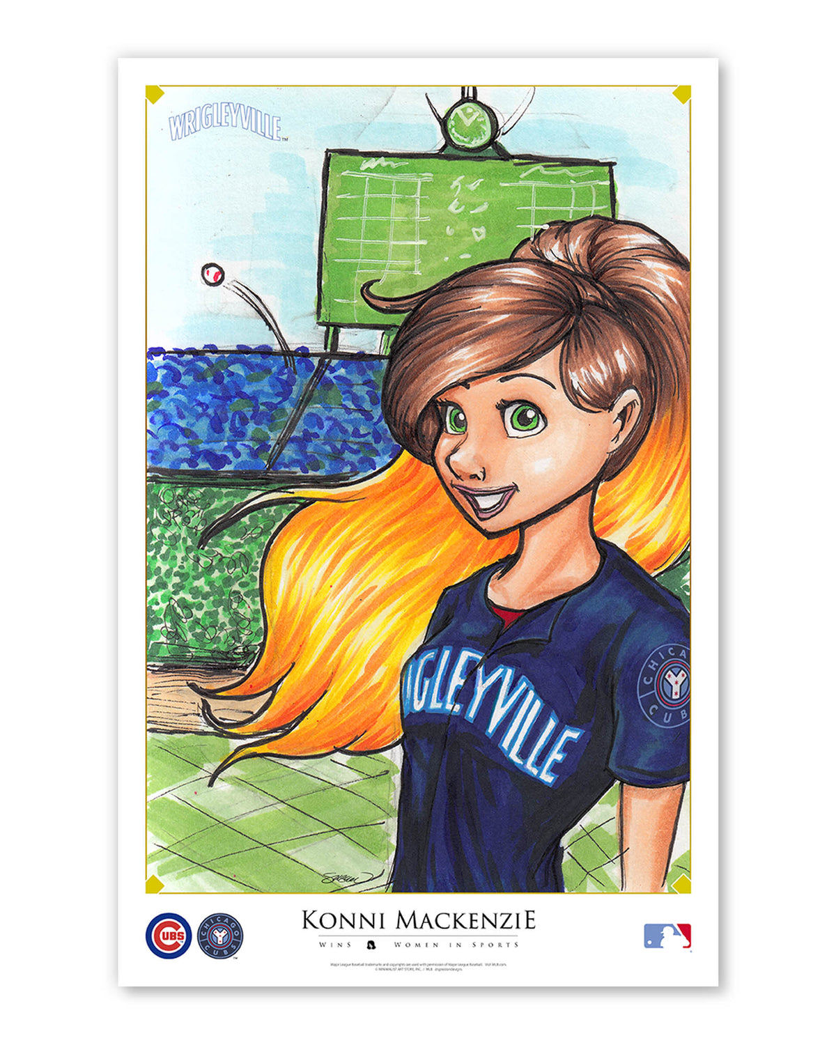 WinS® Chicago Cubs City Connect - Konni Mackenzie Poster Print