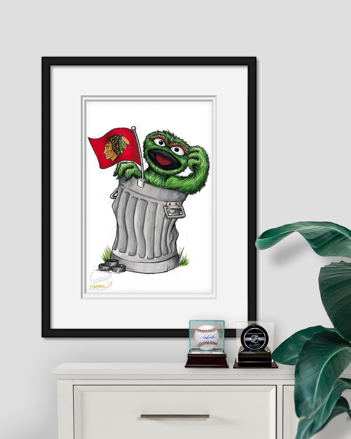 Oscar Rep Your Colours x NHL Blackhawks Limited Edition Fine Art Print