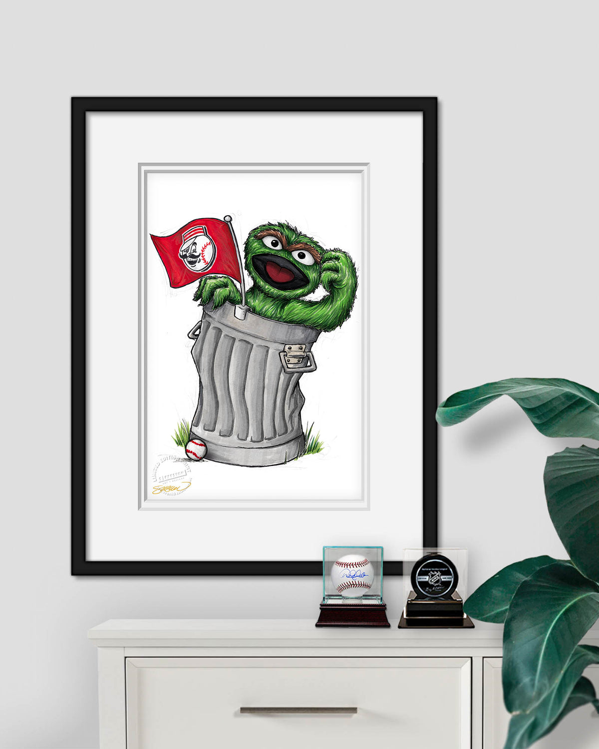 Oscar Rep Your Colours x MLB Reds Limited Edition Fine Art Print