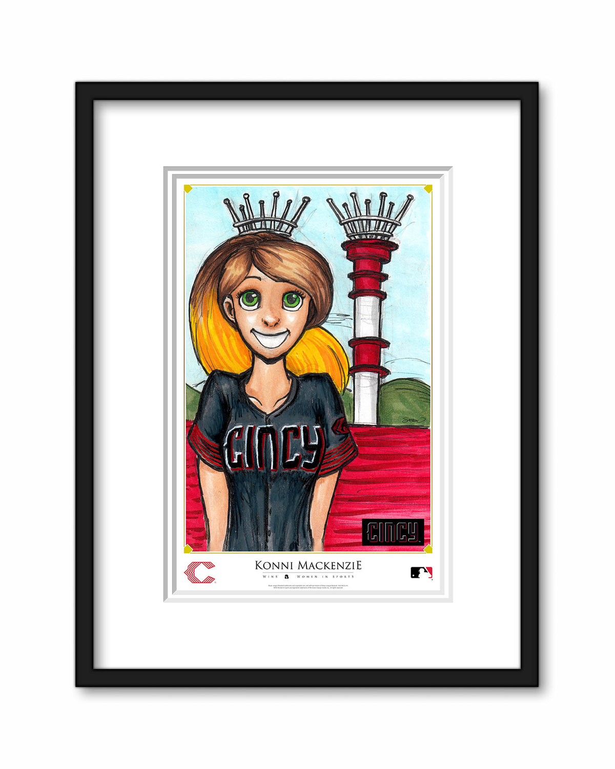 WinS® Cincinnati Reds City Connect - Konni Mackenzie Poster Print