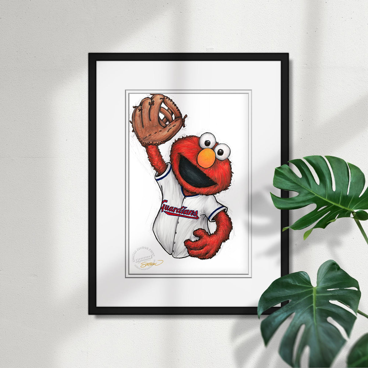 ELMO x MLB Guardians Limited Edition Fine Art Print