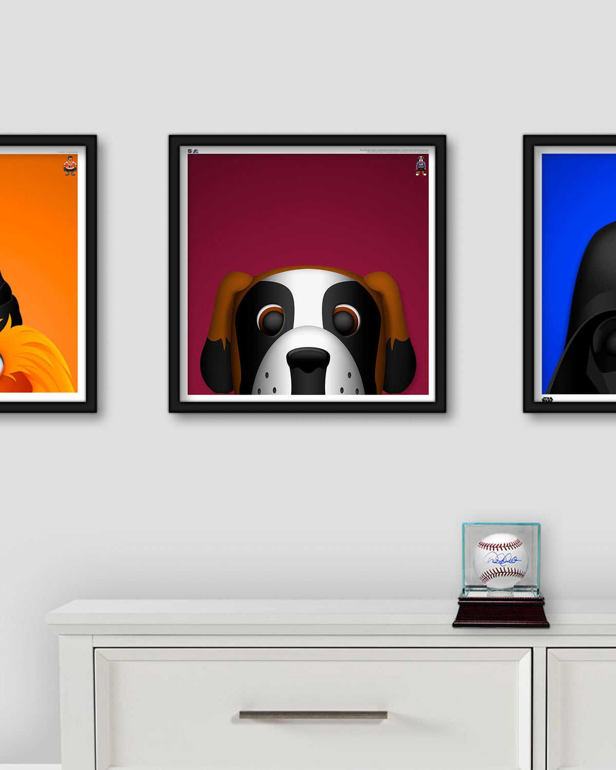 Minimalist Bernie the St. Bernard