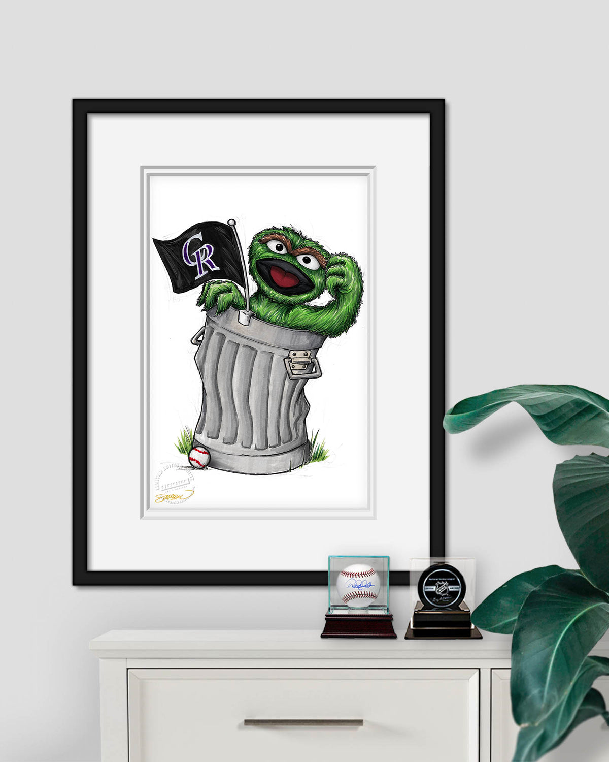 Oscar Rep Your Colours x MLB Rockies Limited Edition Fine Art Print