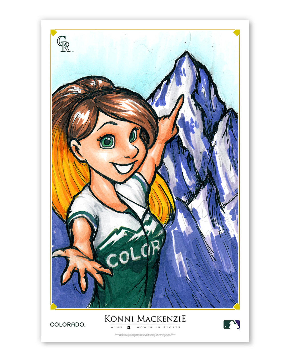 WinS® Colorado Rockies City Connect - Konni Mackenzie Poster Print