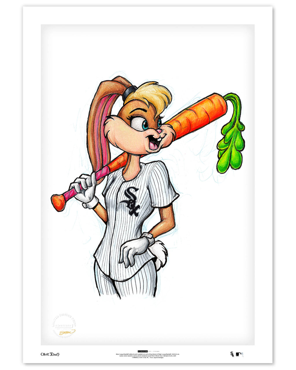 Lola Bunny x MLB White Sox Limited Edition Fine Art Print