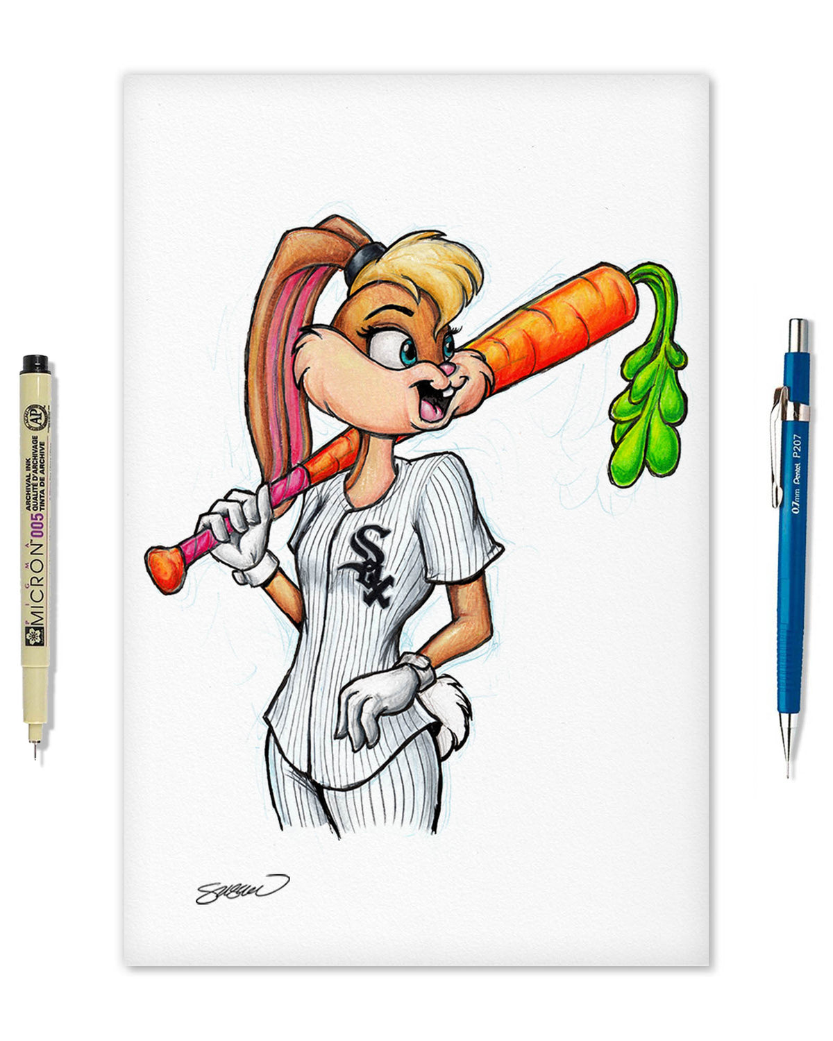 Lola Bunny x MLB White Sox Limited Edition Fine Art Print