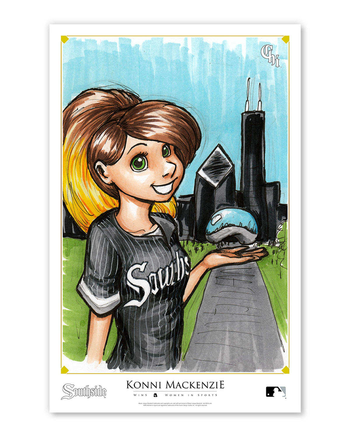 WinS® Chicago White Sox City Connect - Konni Mackenzie Poster Print