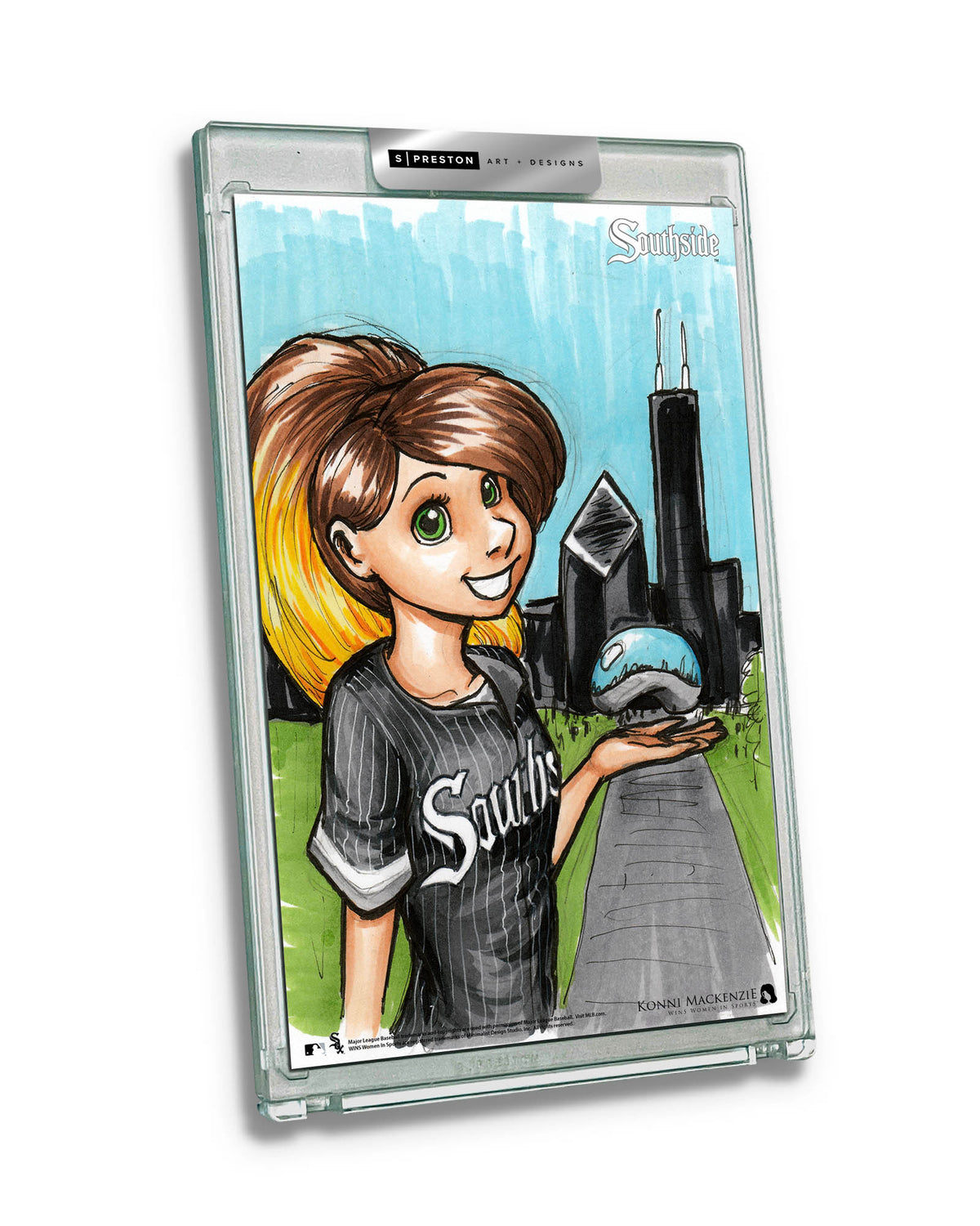 WinS® Chicago White Sox City Connect - Konni Mackenzie Art Card Slab