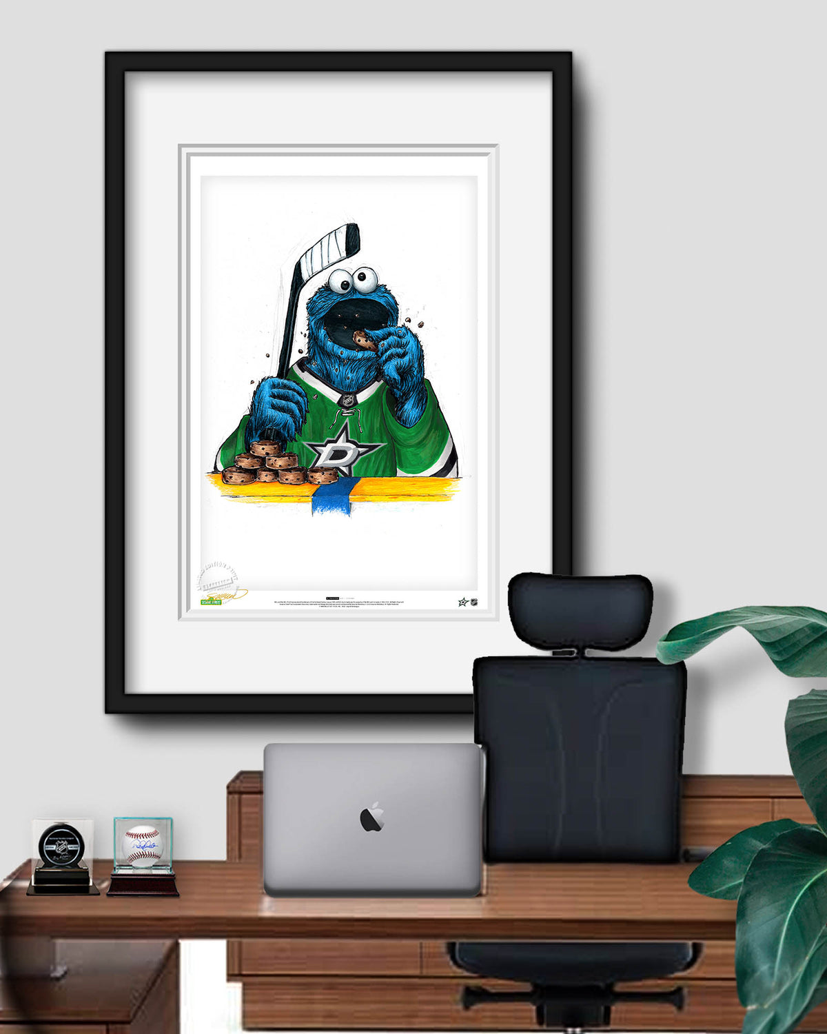 Cookie Monster x NHL Stars Limited Edition Fine Art Print