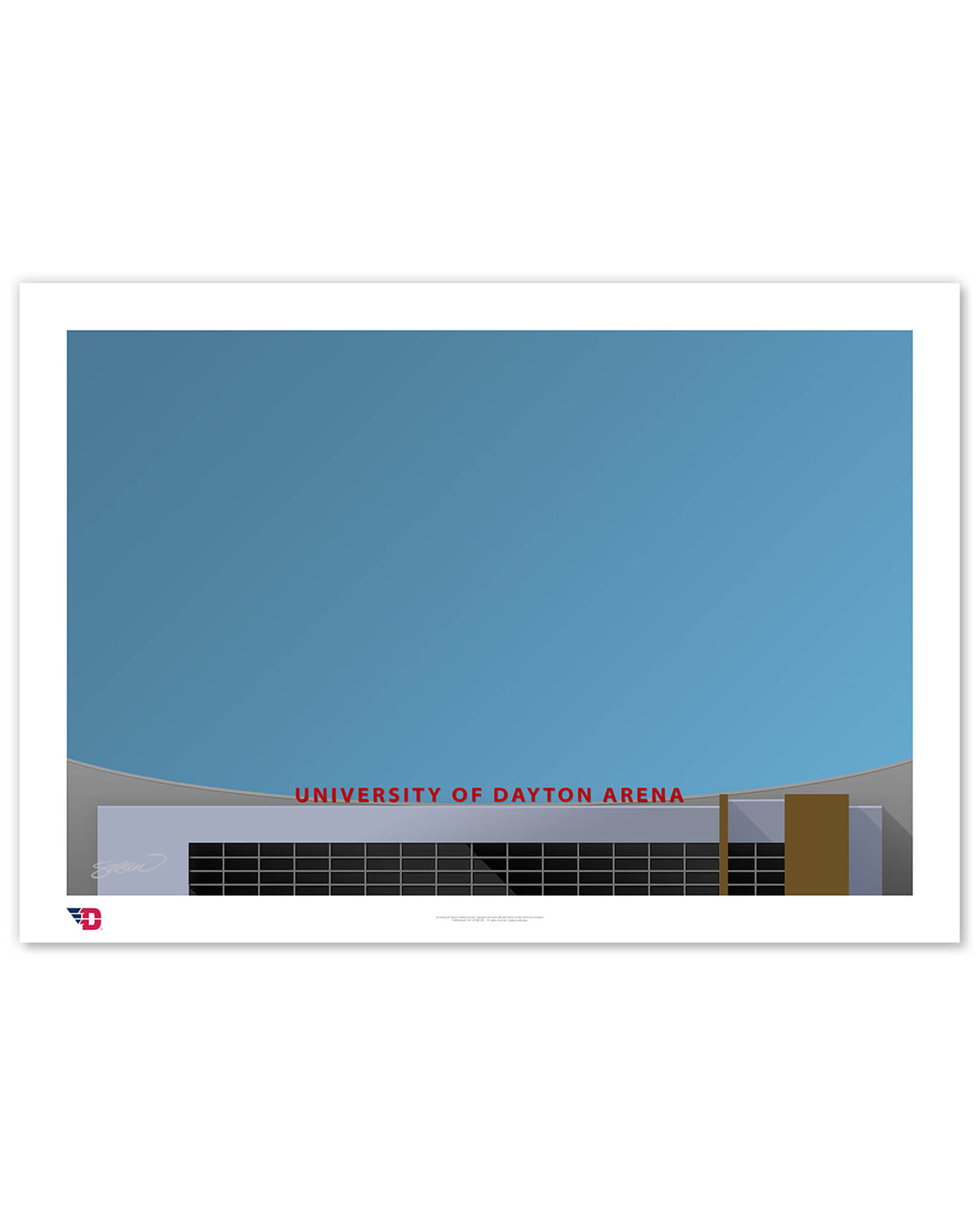 Minimalist UD Arena - University of Dayton