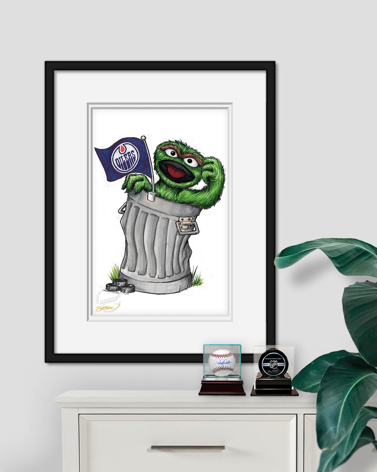 Oscar Rep Your Colours x NHL Oilers Limited Edition Fine Art Print