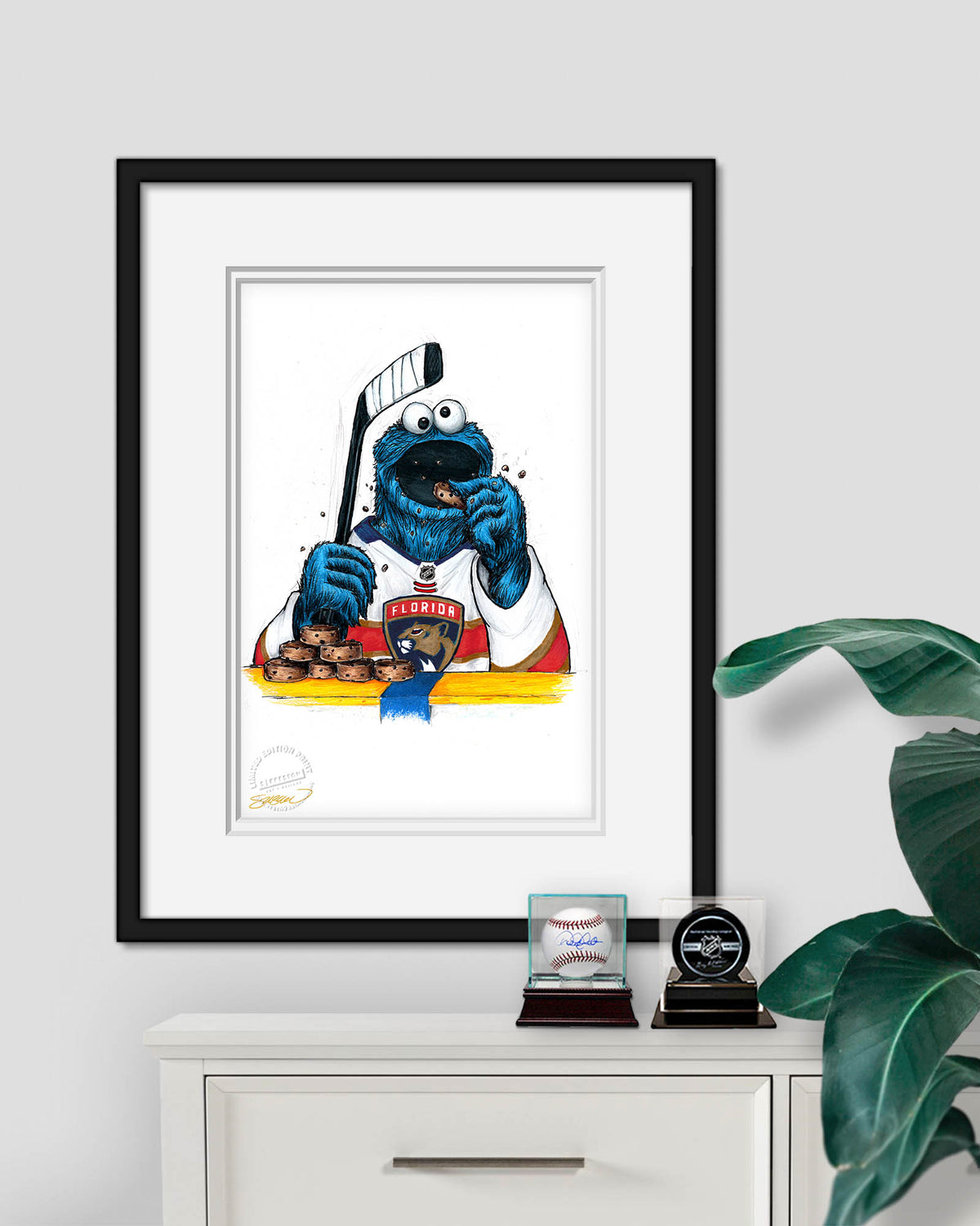 Cookie Monster x NHL Panthers Limited Edition Fine Art Print