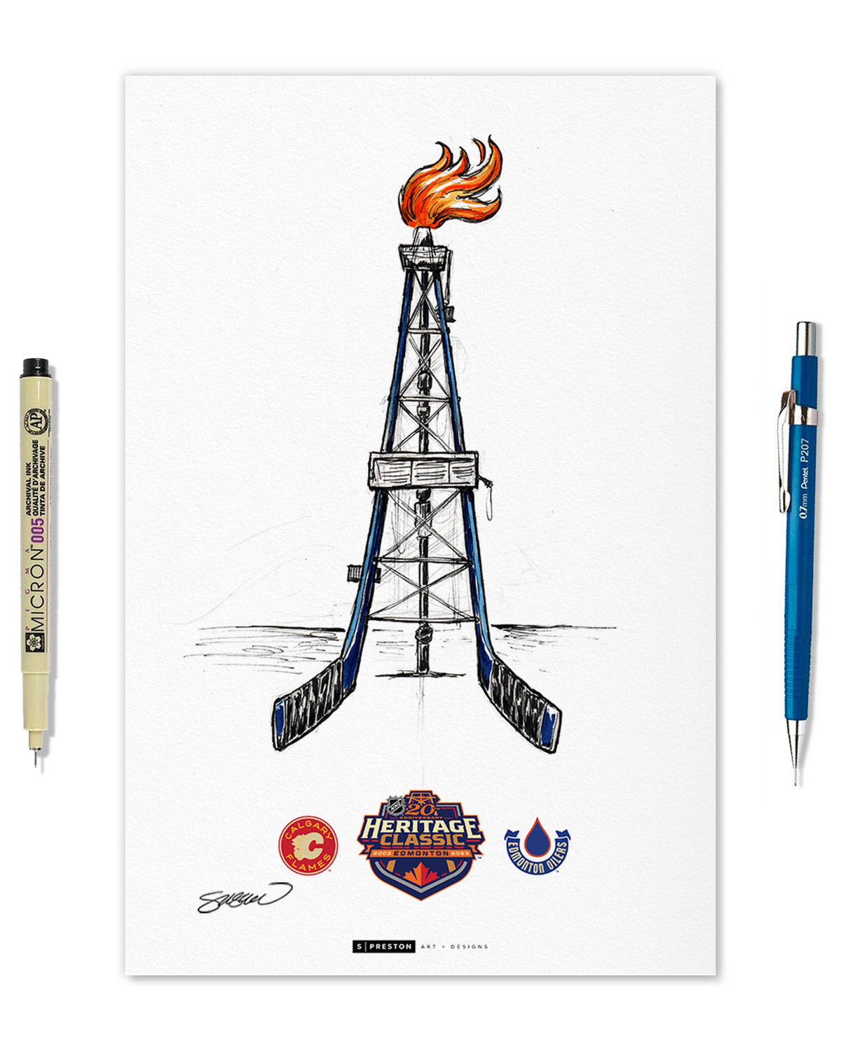 2023 NHL Heritage Classic Limited Edition Art Prints