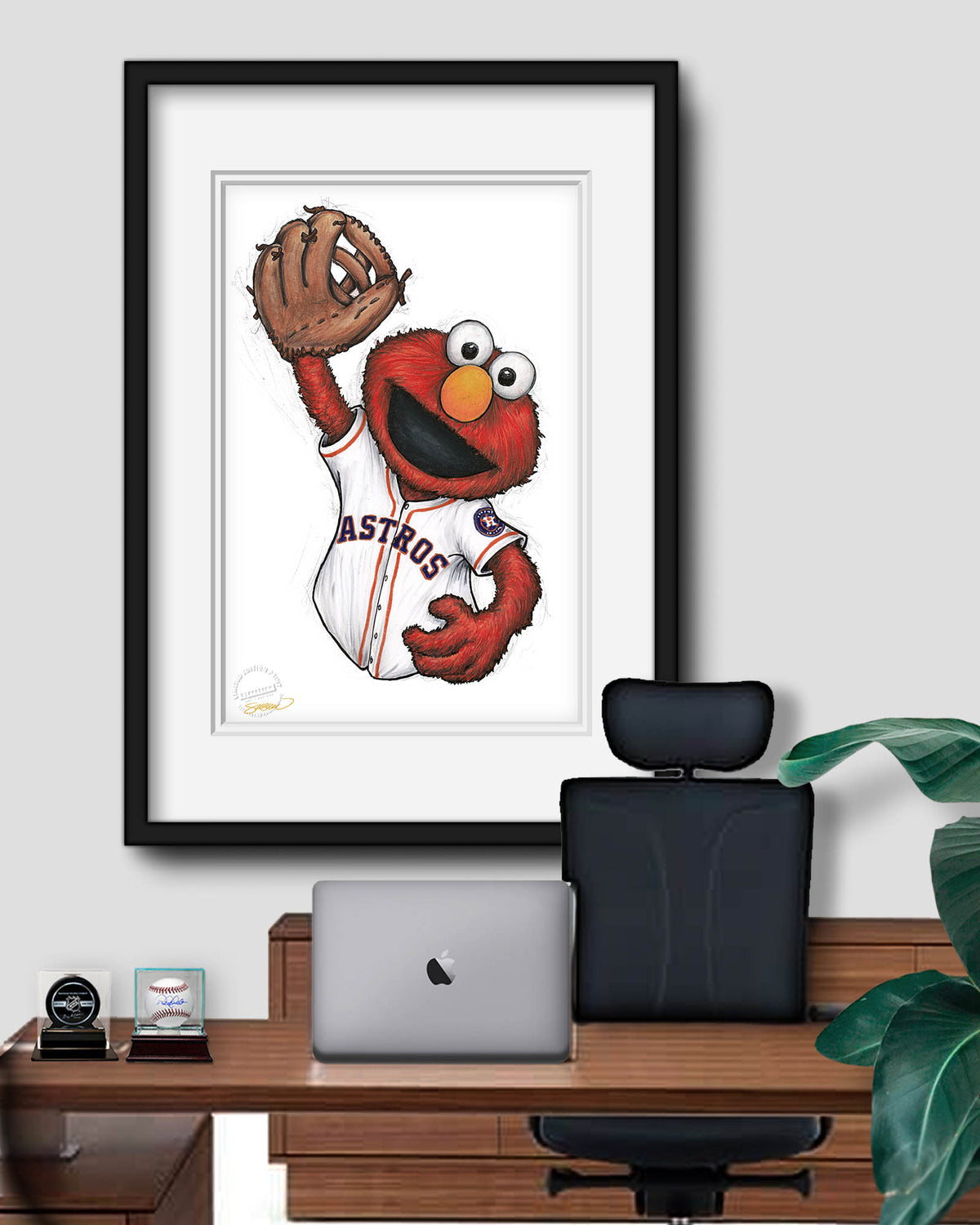 ELMO x MLB Astros Limited Edition Fine Art Print