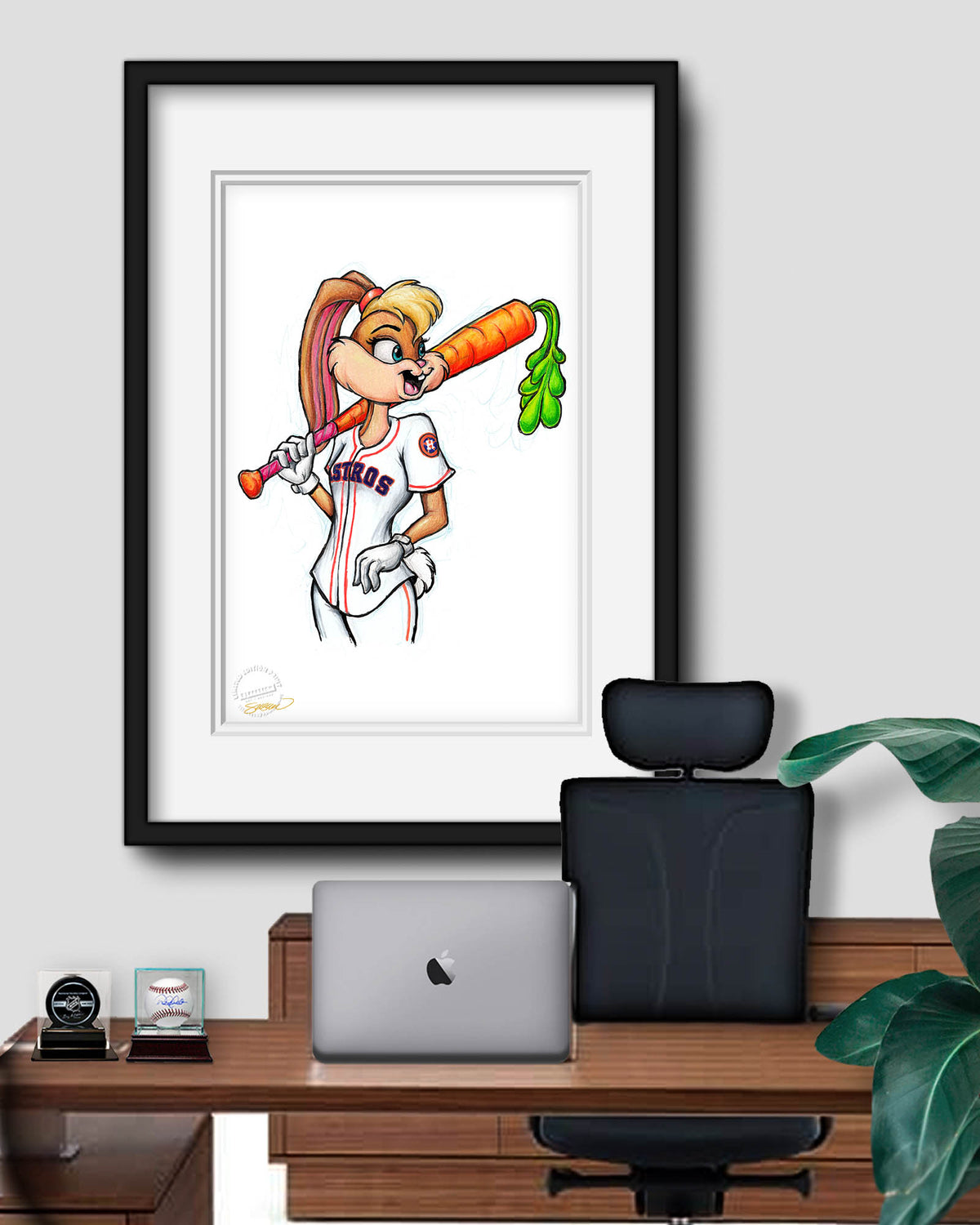 Lola Bunny x MLB Astros Limited Edition Fine Art Print