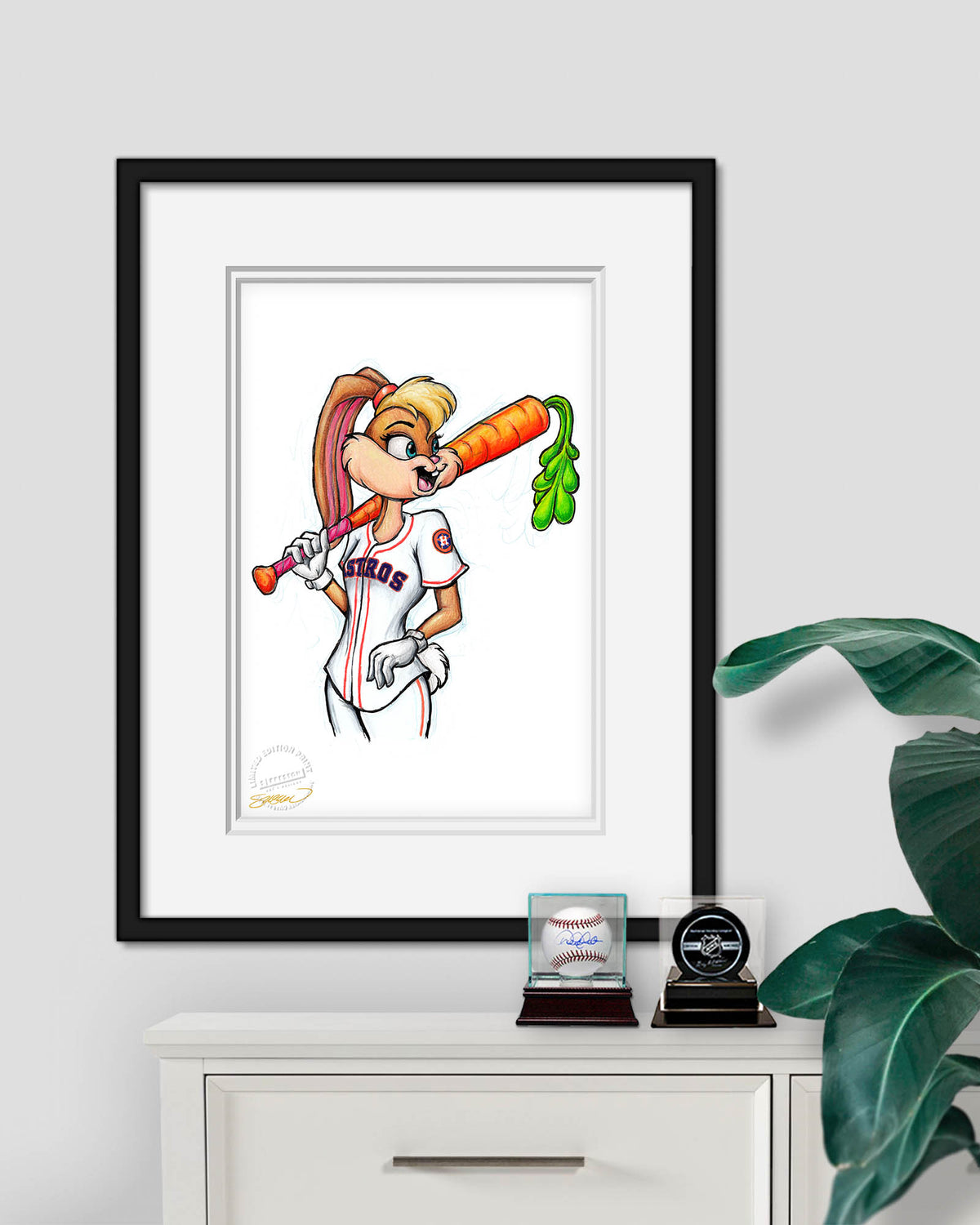 Lola Bunny x MLB Astros Limited Edition Fine Art Print