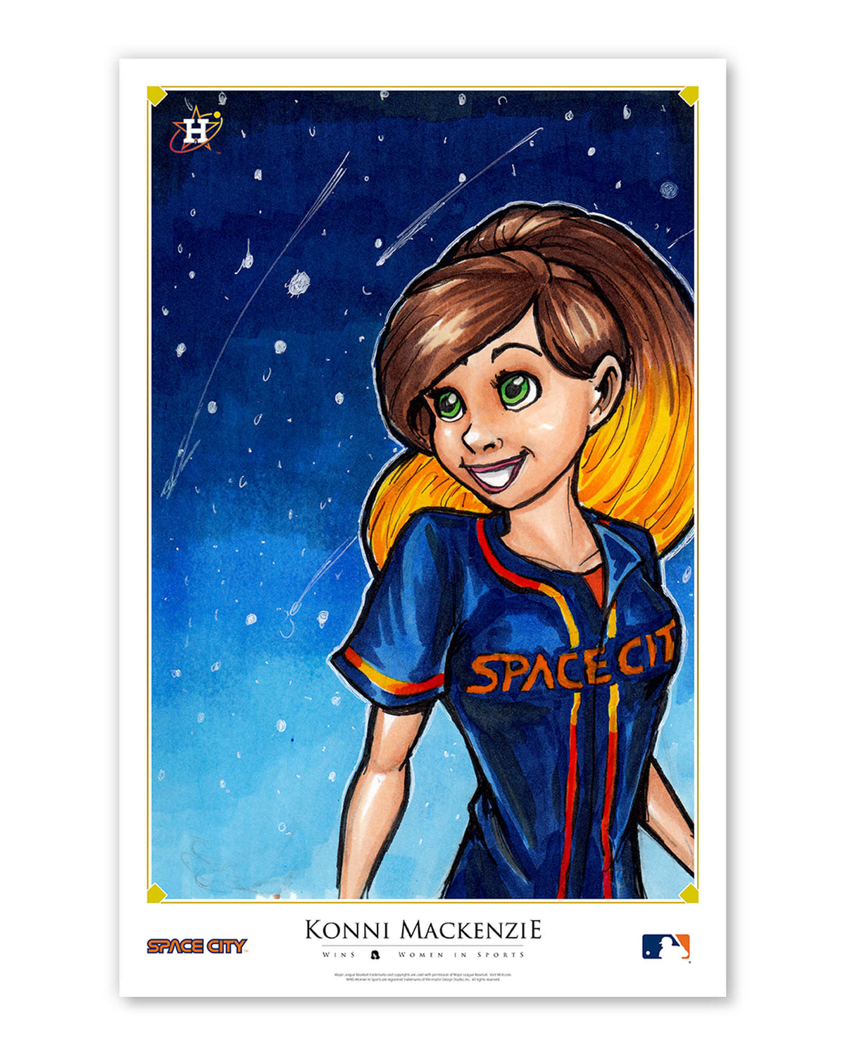 WinS® Houston Astros City Connect - Konni Mackenzie Poster Print