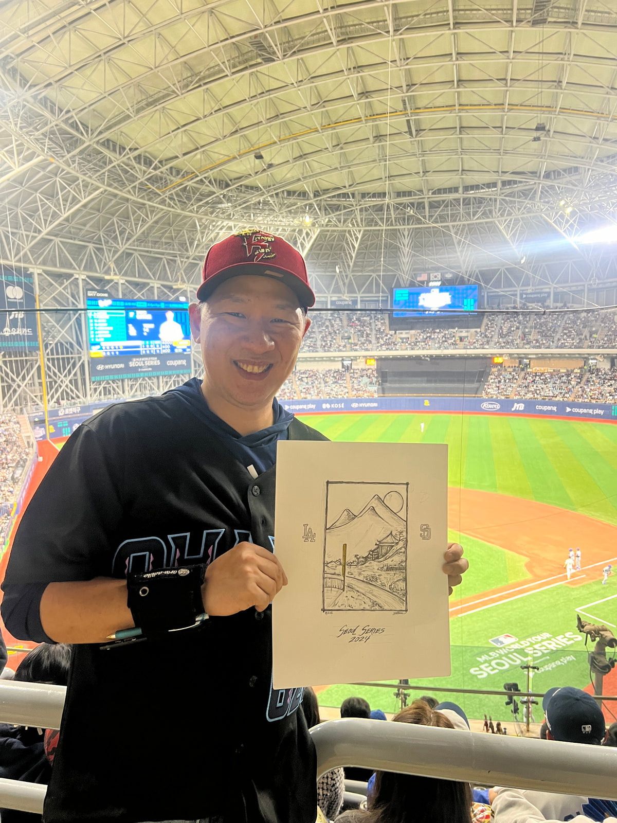 2024 MLB Seoul Series Sketch Limited Edition Art Prints