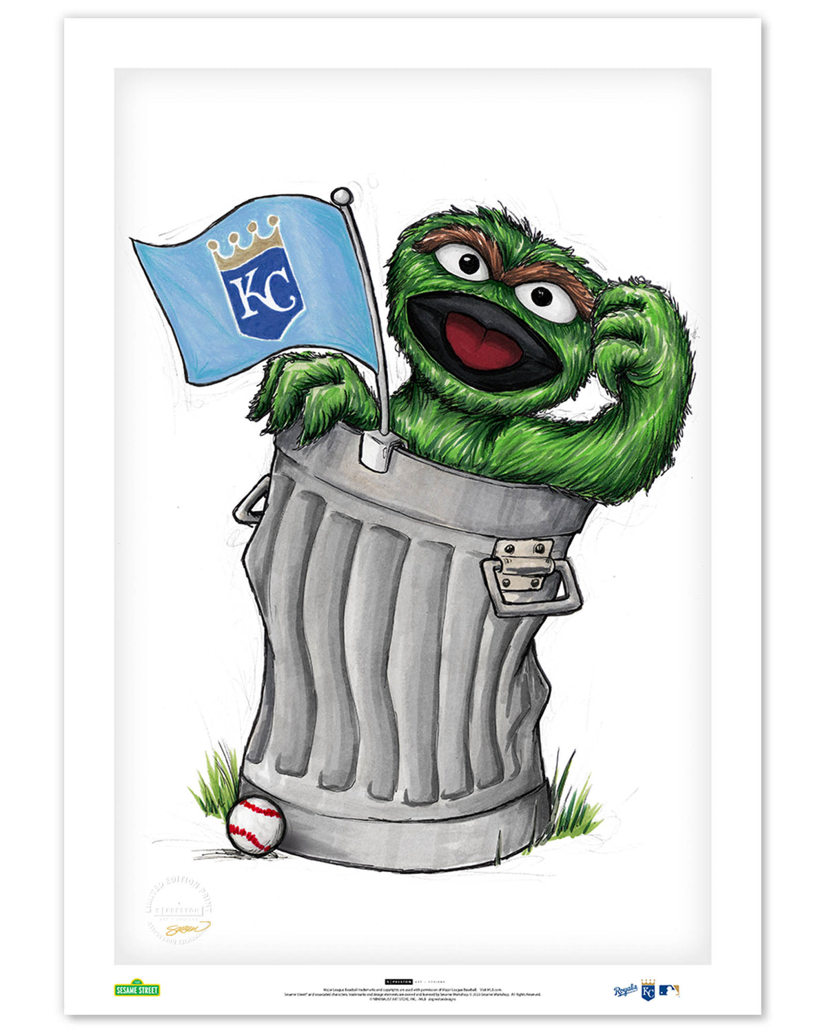 Oscar Rep Your Colours x MLB Royals Limited Edition Fine Art Print