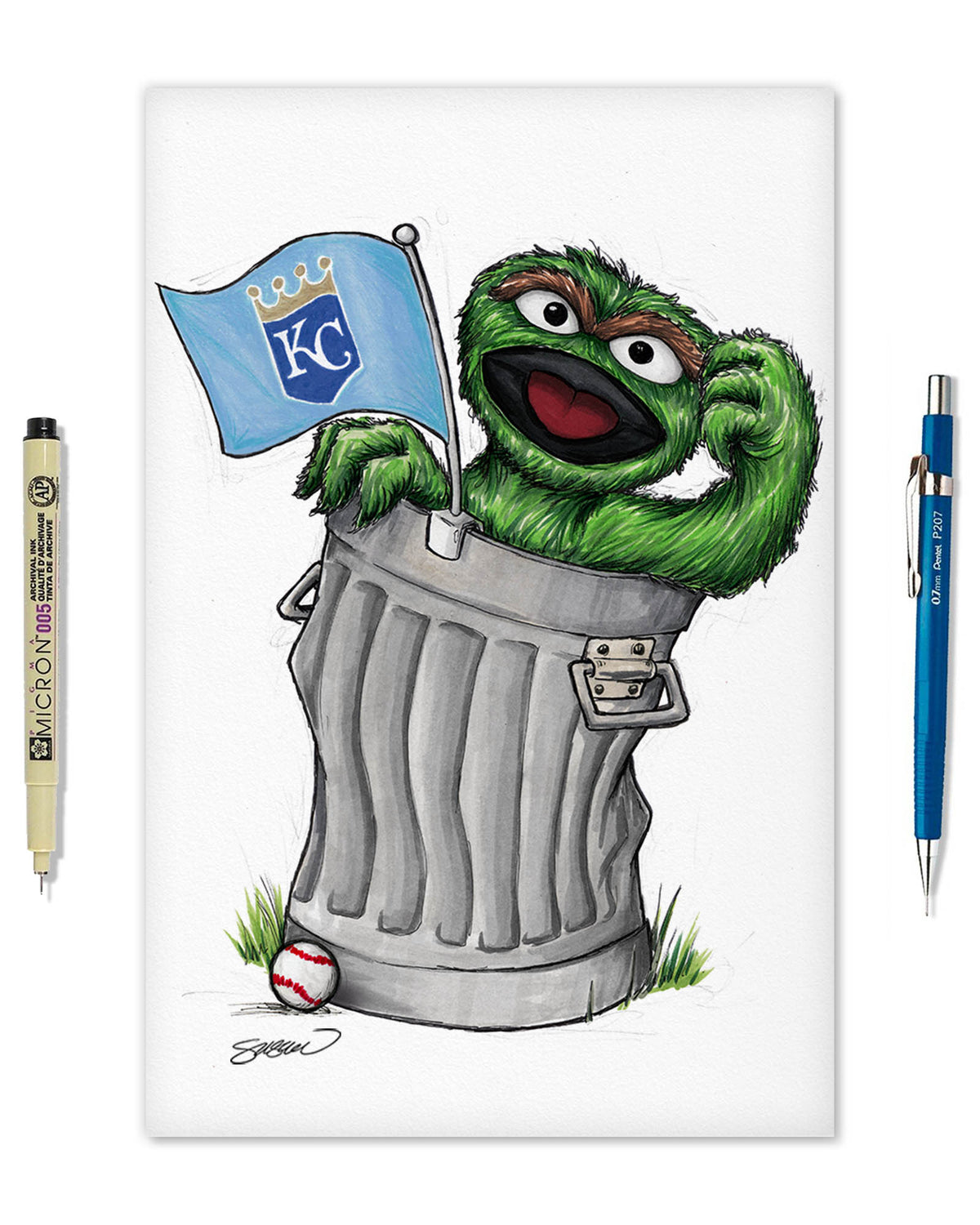 Oscar Rep Your Colours x MLB Royals Limited Edition Fine Art Print