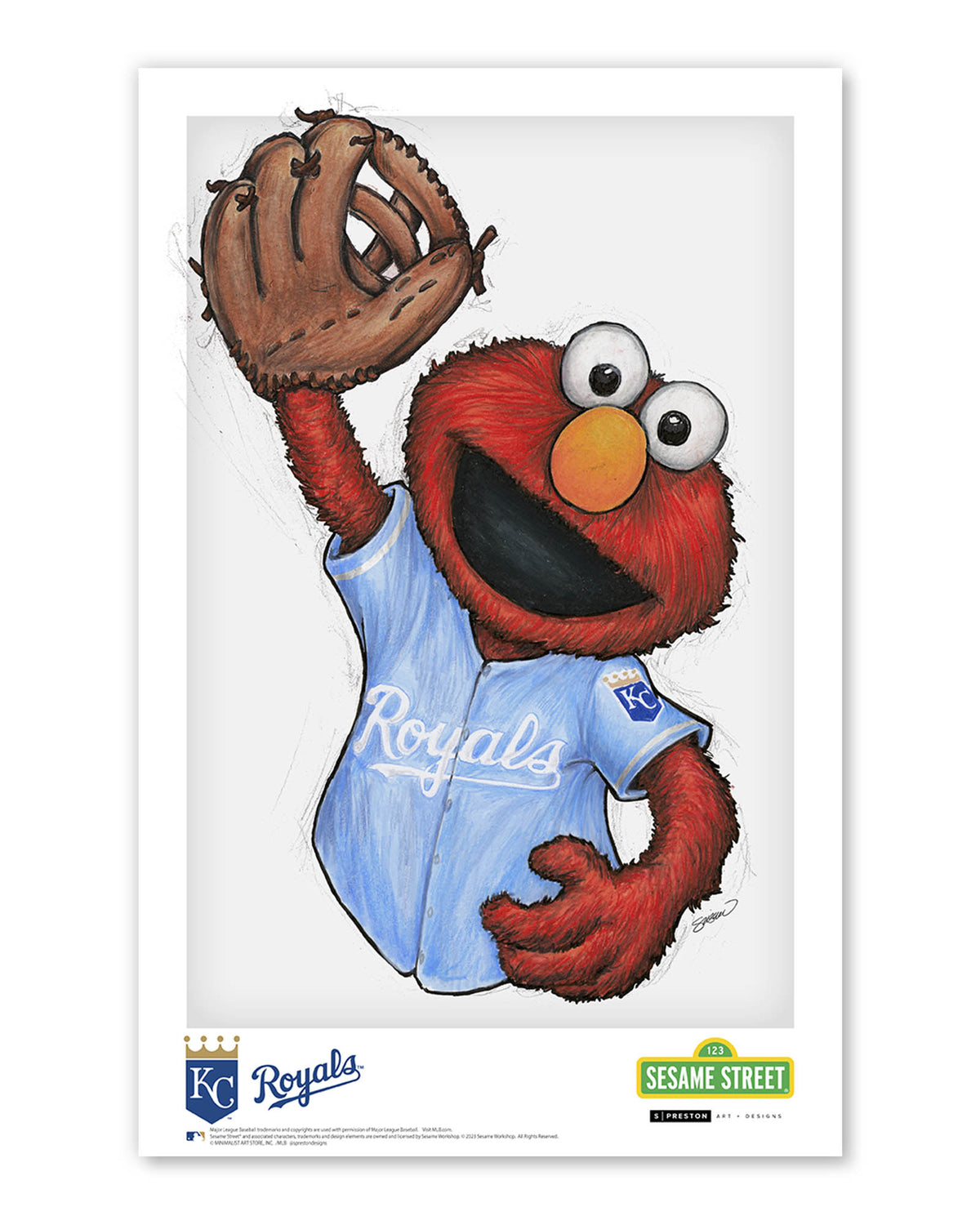 ELMO x MLB Royals Poster Print