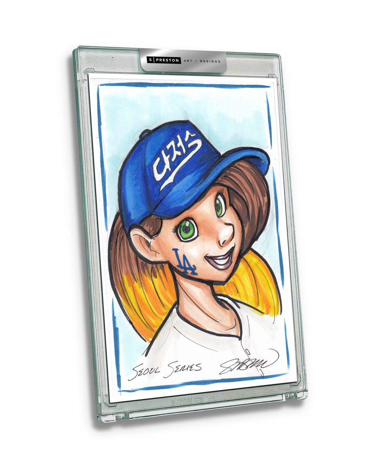 WinS® Every Day Konni Mackenzie Original Art Card Slab 2024-03-20 Seoul Dodgers