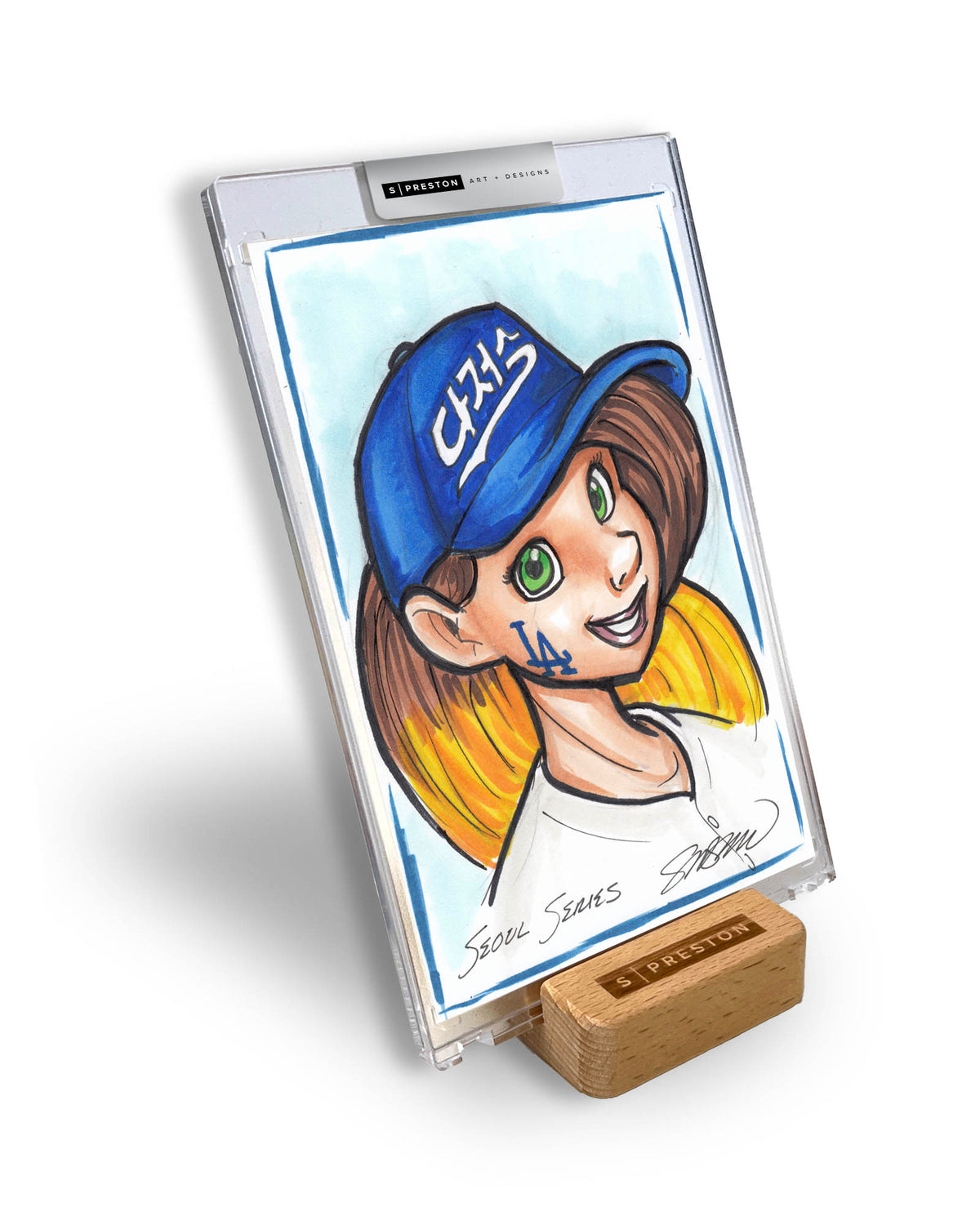 WinS® Every Day Konni Mackenzie Original Art Card Slab 2024-03-20 Seoul Dodgers