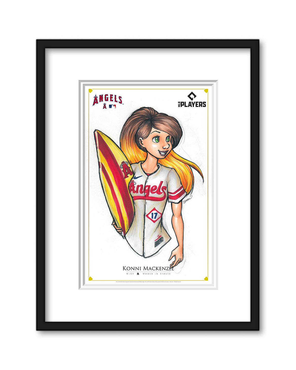 WinS® Los Angeles Angels City Connect - Konni Mackenzie Poster Print