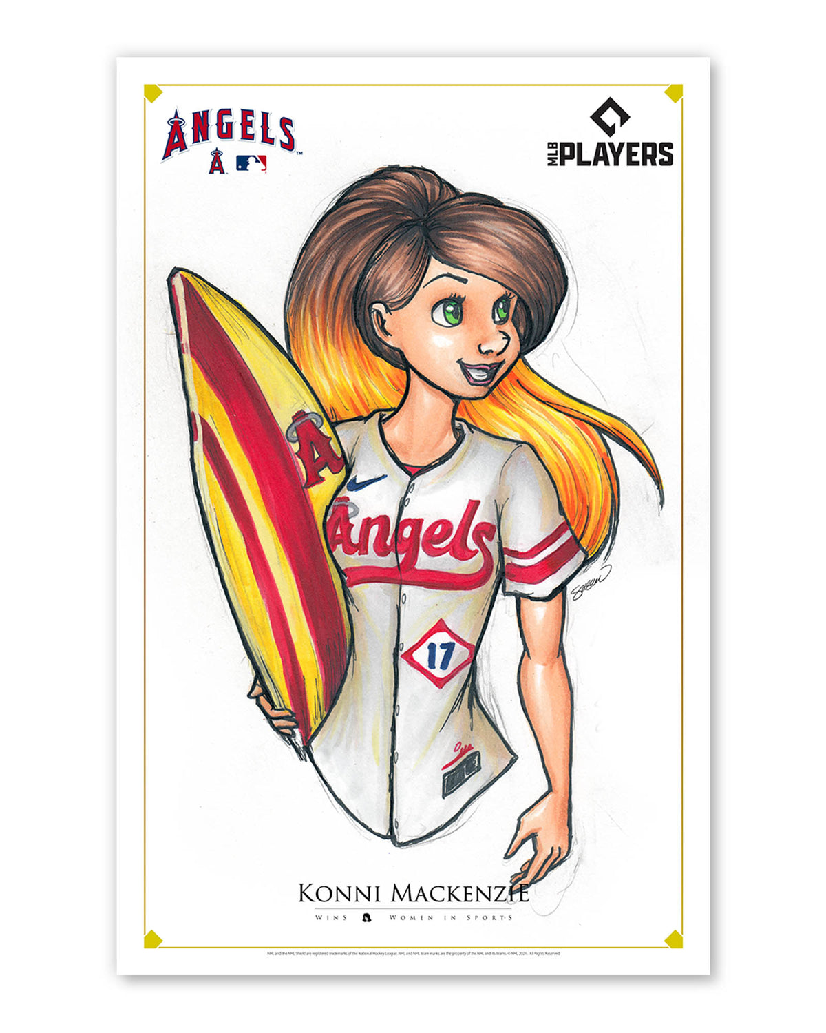 WinS® Los Angeles Angels City Connect - Konni Mackenzie Poster Print