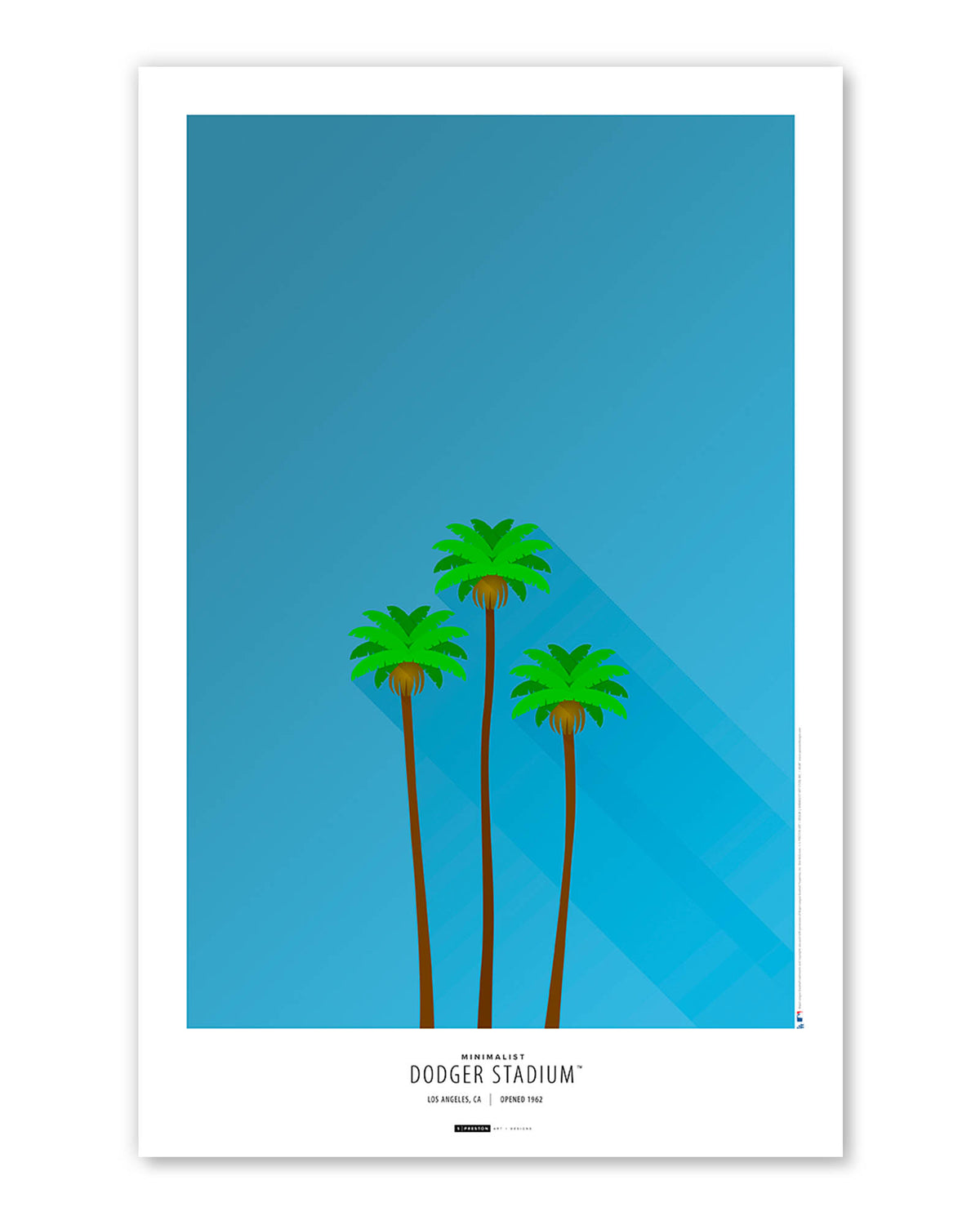 Minimalist Dodger Stadium (Three Sisters)