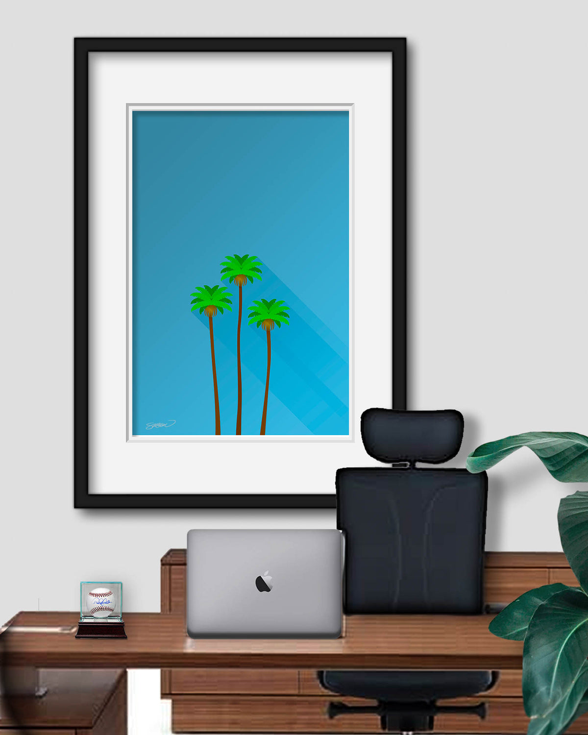 Minimalist Dodger Stadium (Three Sisters)