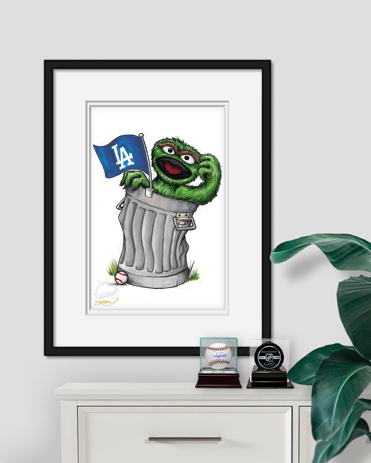 Oscar Rep Your Colours x MLB Dodgers Limited Edition Fine Art Print