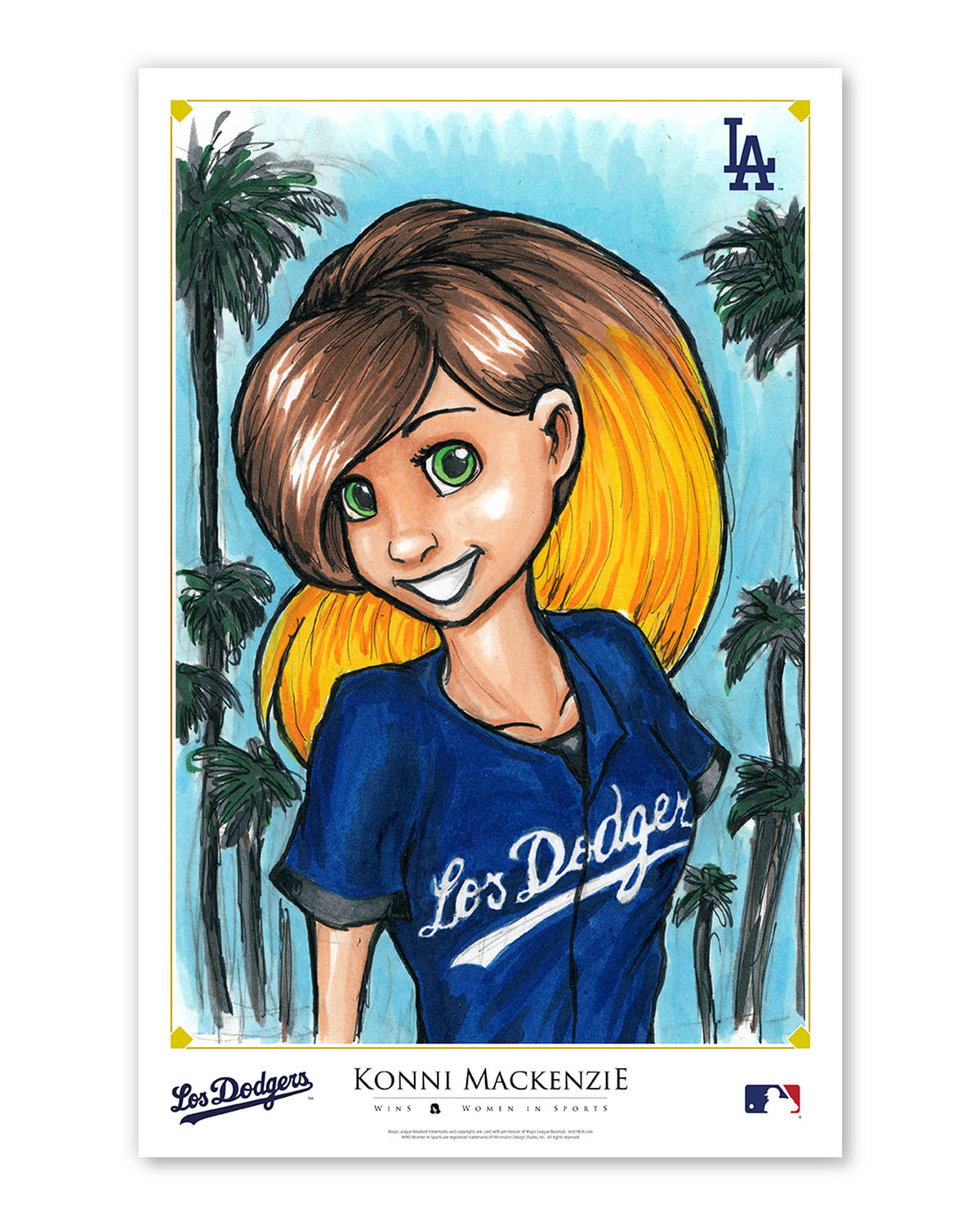 WinS® Los Angeles Dodgers City Connect - Konni Mackenzie Poster Print