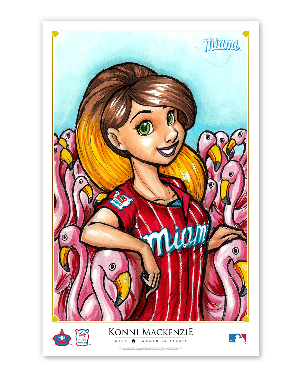 WinS® Miami Marlins City Connect - Konni Mackenzie Poster Print