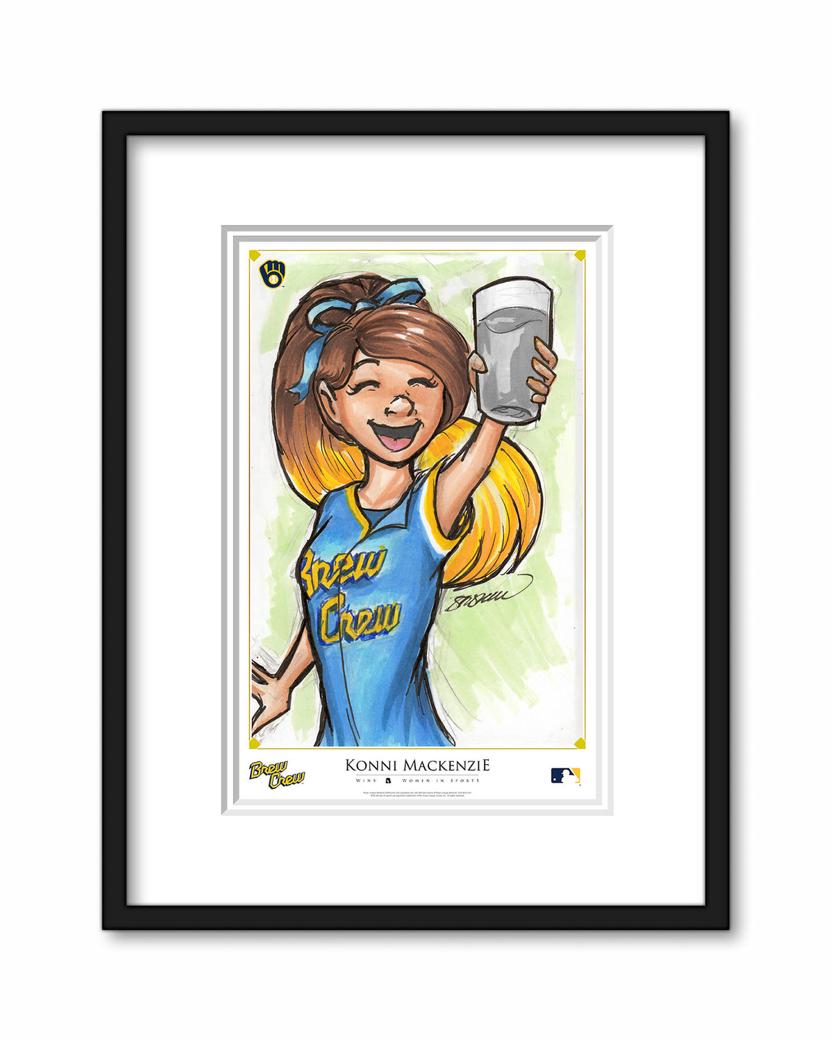 WinS® Milwaukee Brewers City Connect - Konni Mackenzie Poster Print