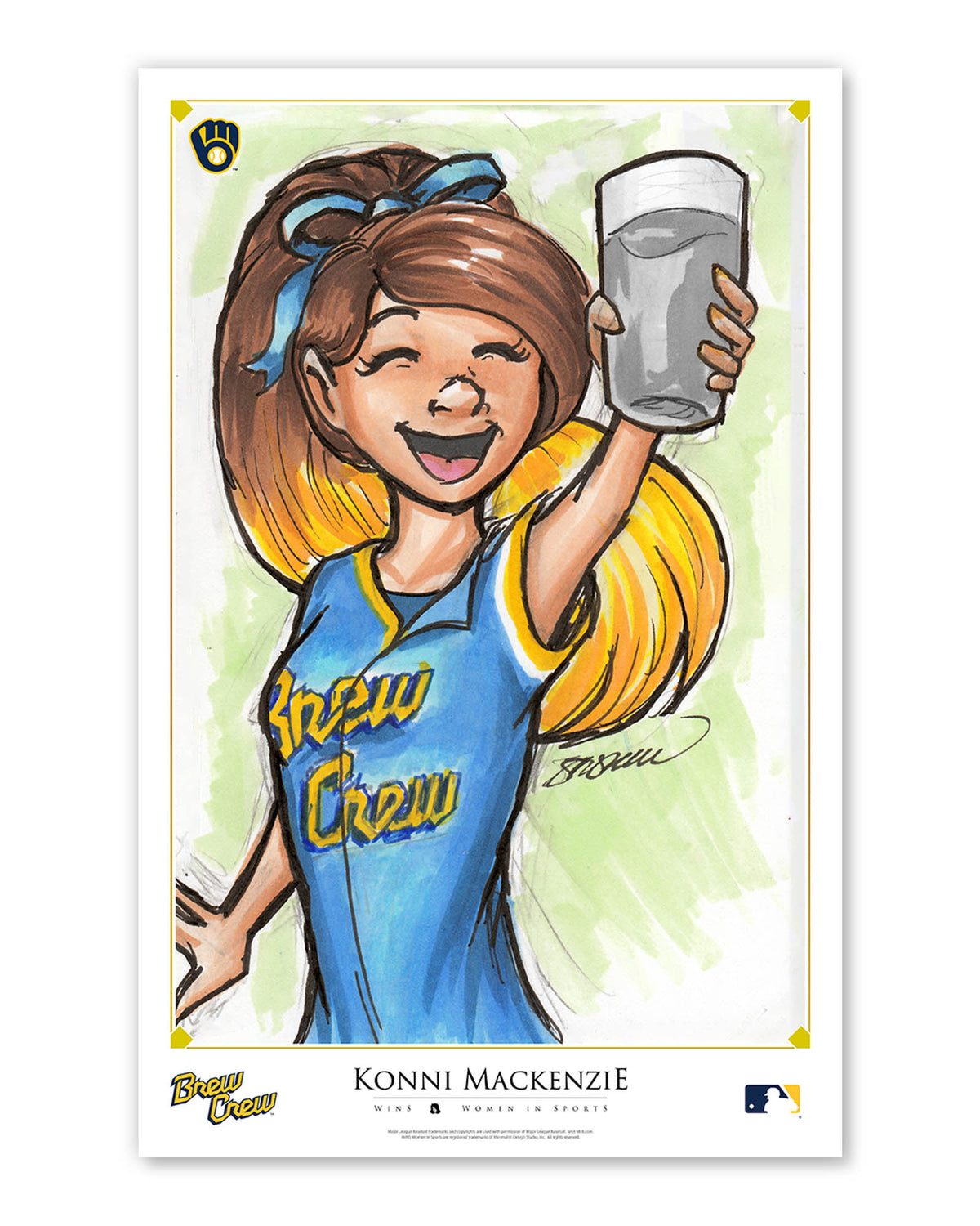 WinS® Milwaukee Brewers City Connect - Konni Mackenzie Poster Print