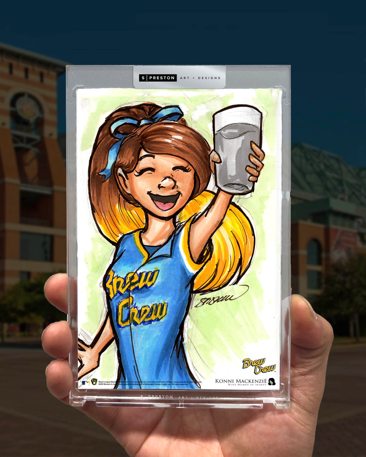 WinS® Milwaukee Brewers City Connect - Konni Mackenzie Art Card Slab