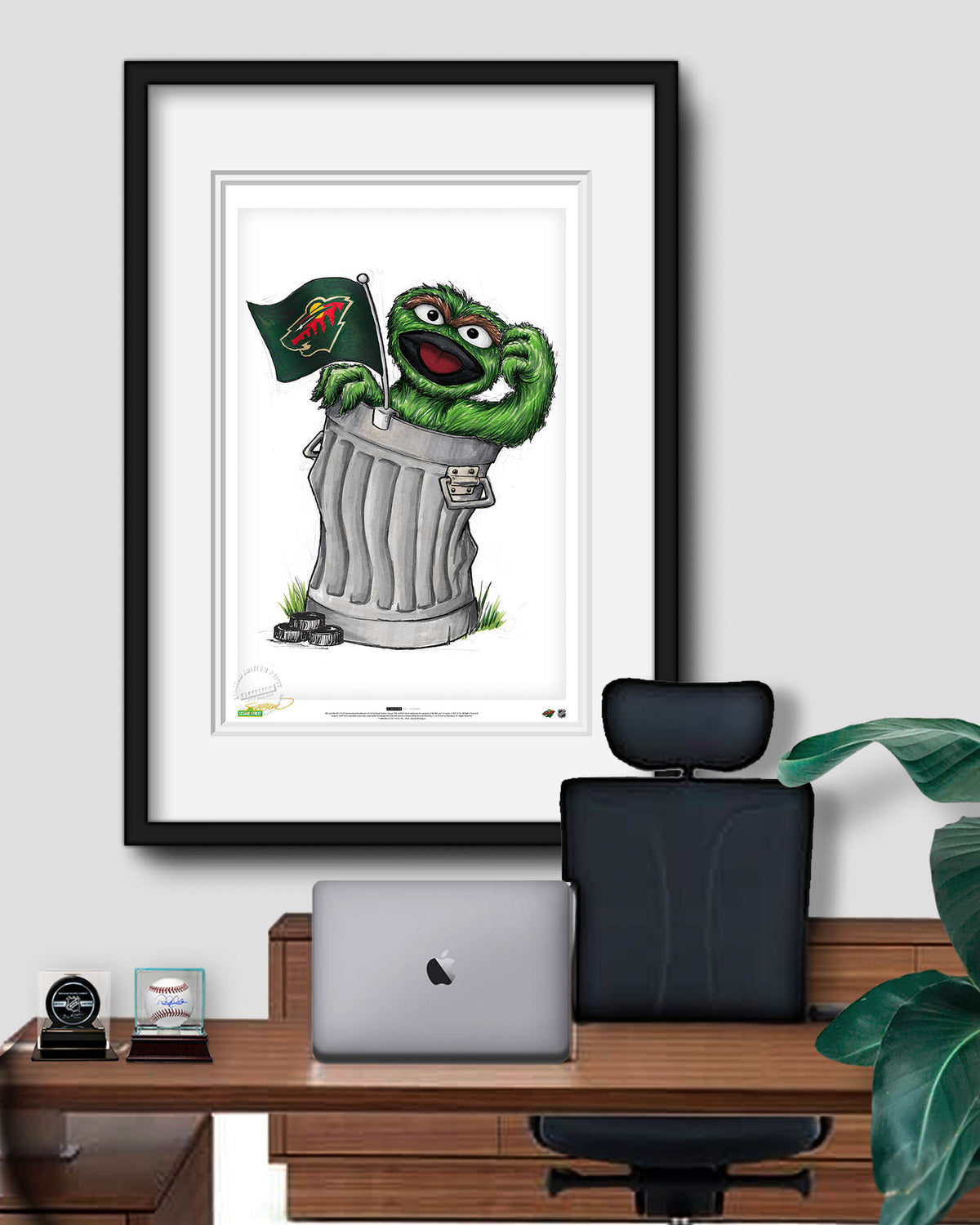 Oscar Rep Your Colours x NHL Wild Limited Edition Fine Art Print